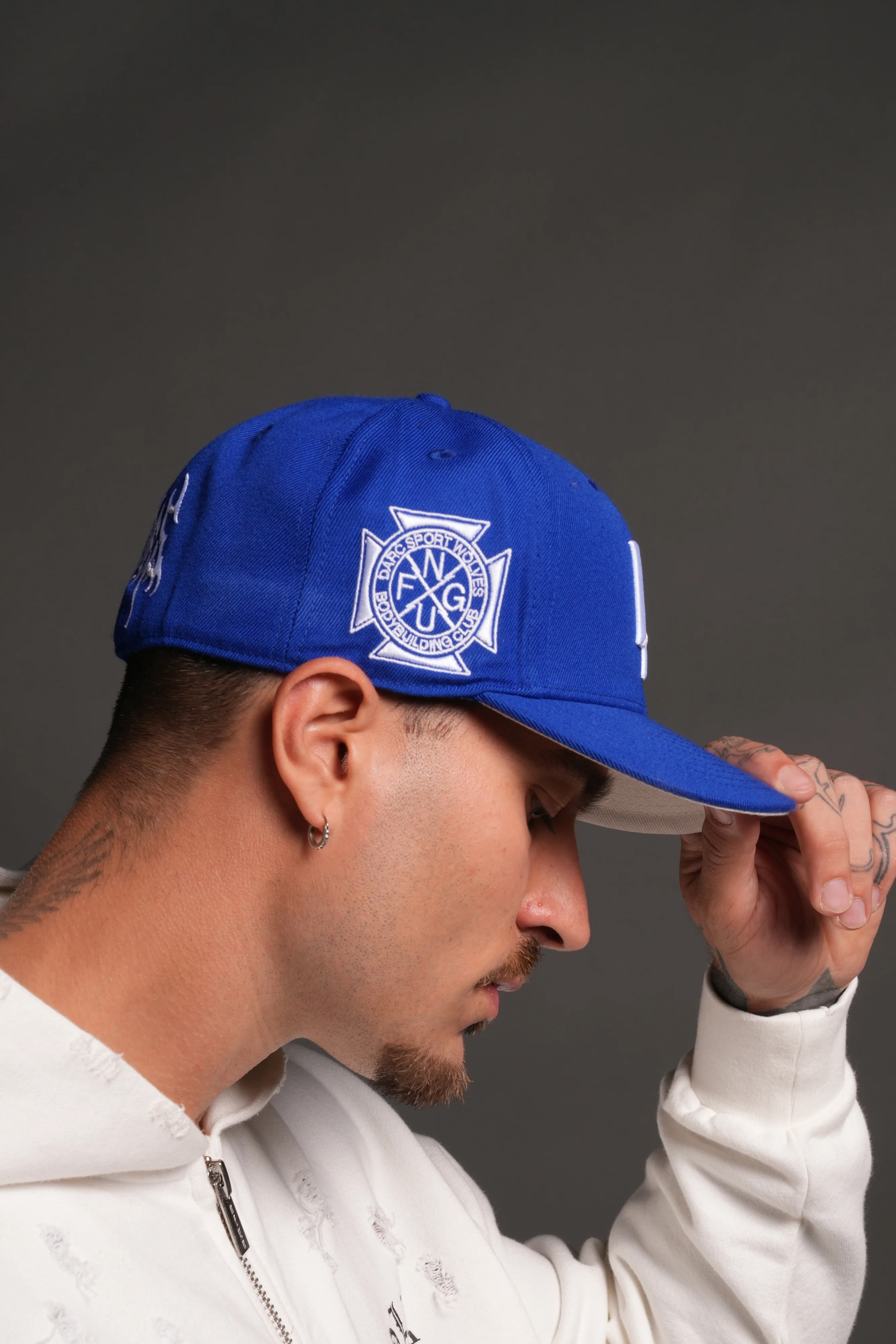 Los Angeles Forever Fitted Cap in La Blue - Image 7