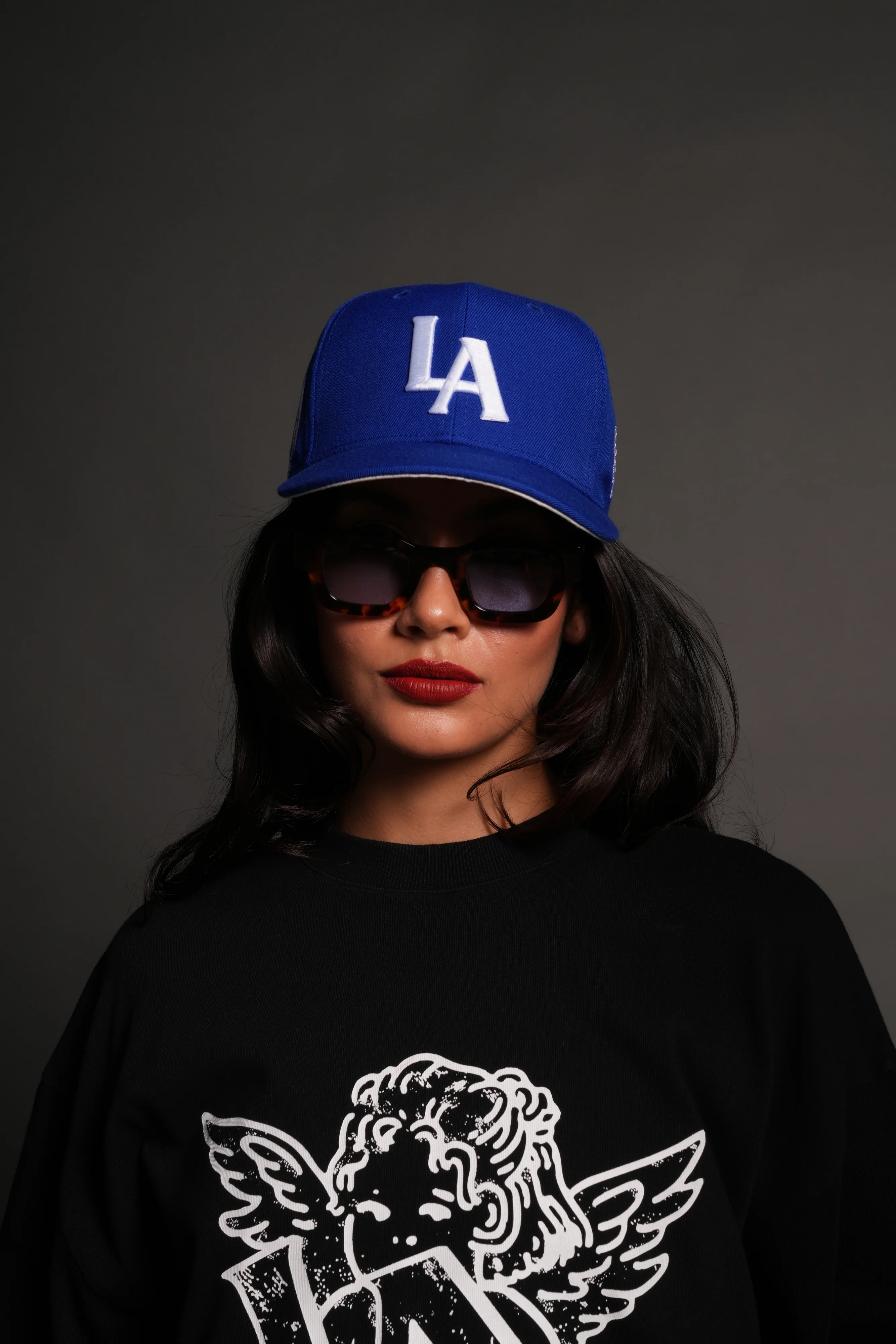 Los Angeles Forever Fitted Cap in La Blue - Image 8