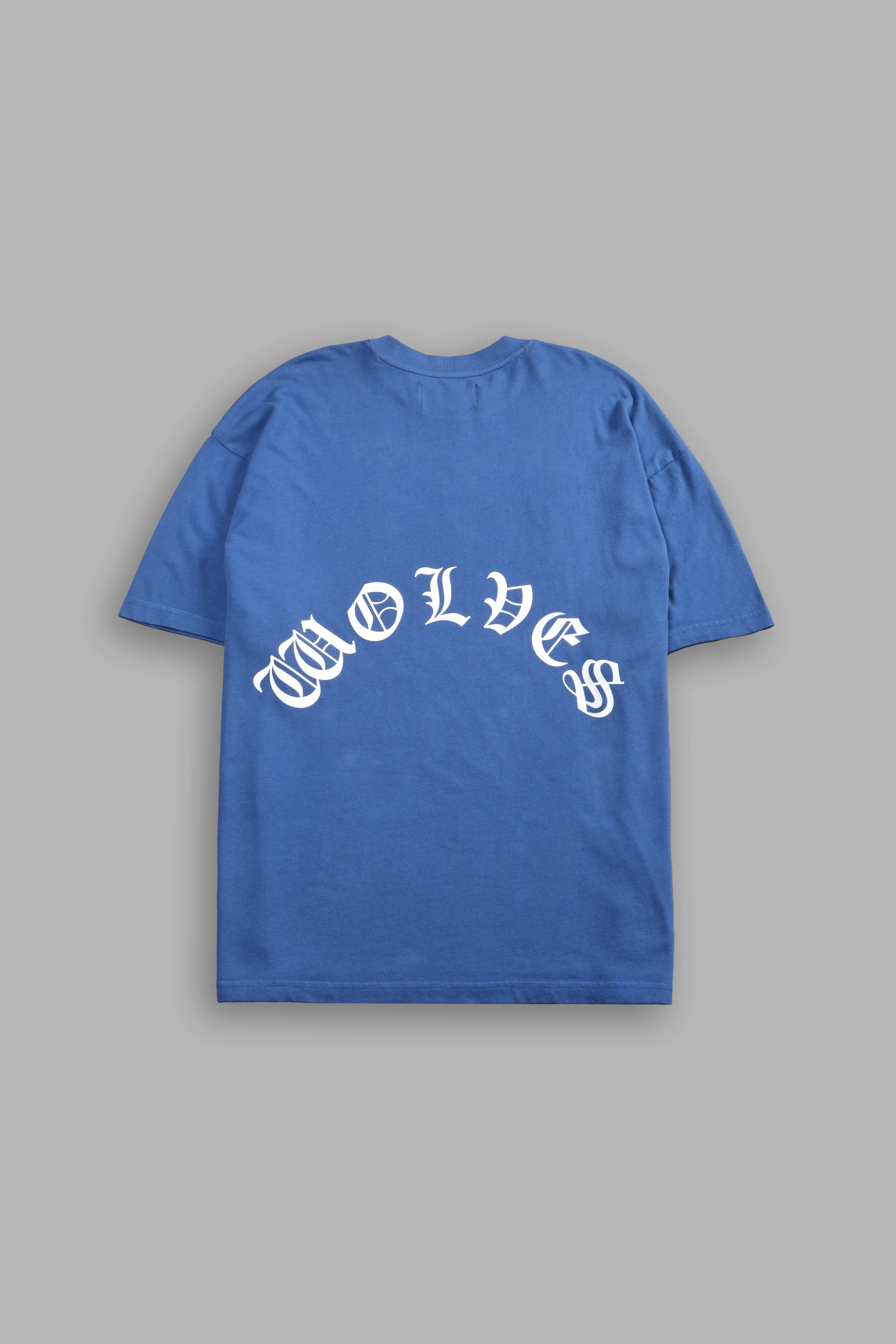 Los Cherub Premium Oversized Tee in La Blue - Image 3
