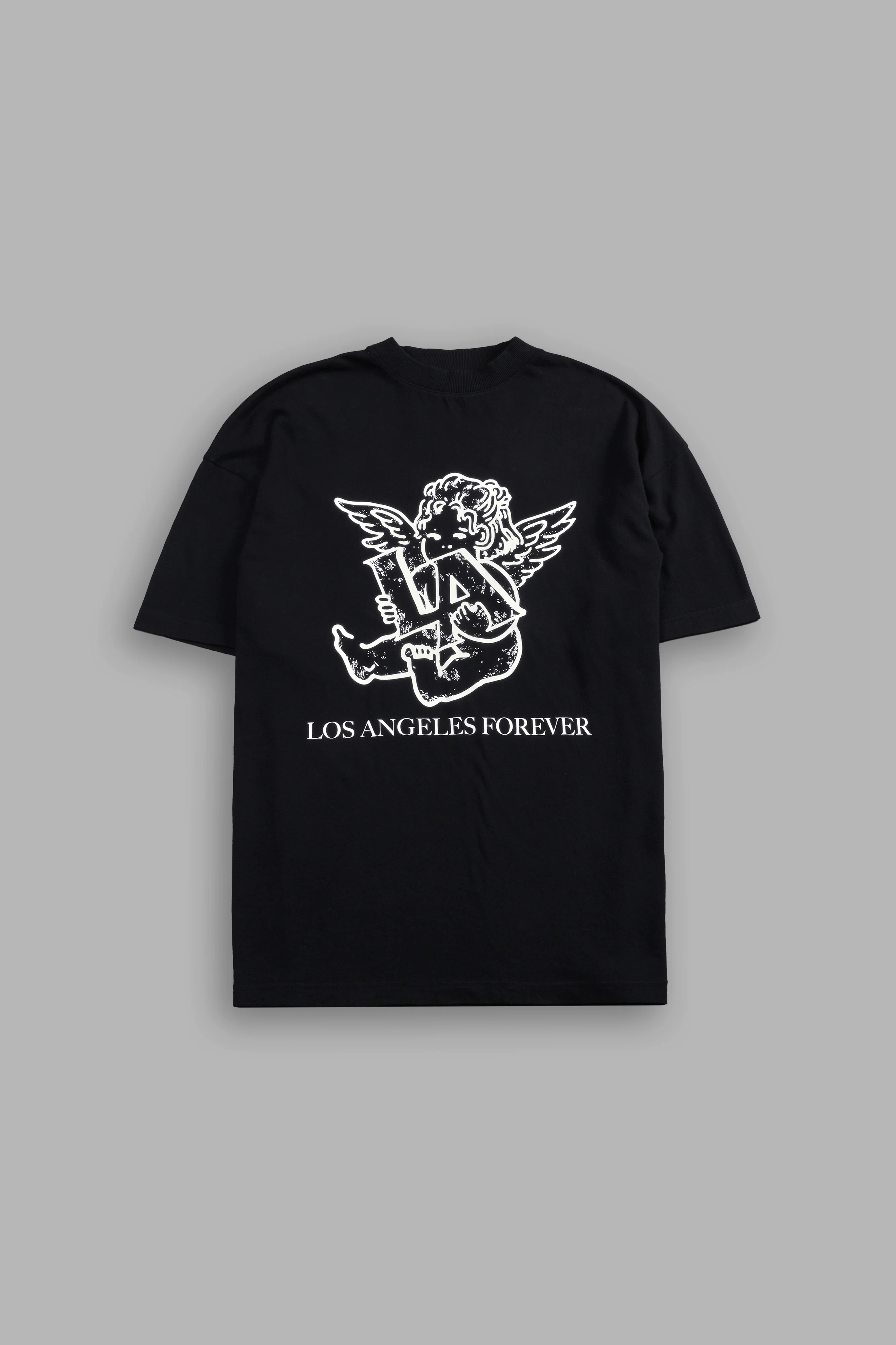 Los Cherub Premium Oversized Tee in Black