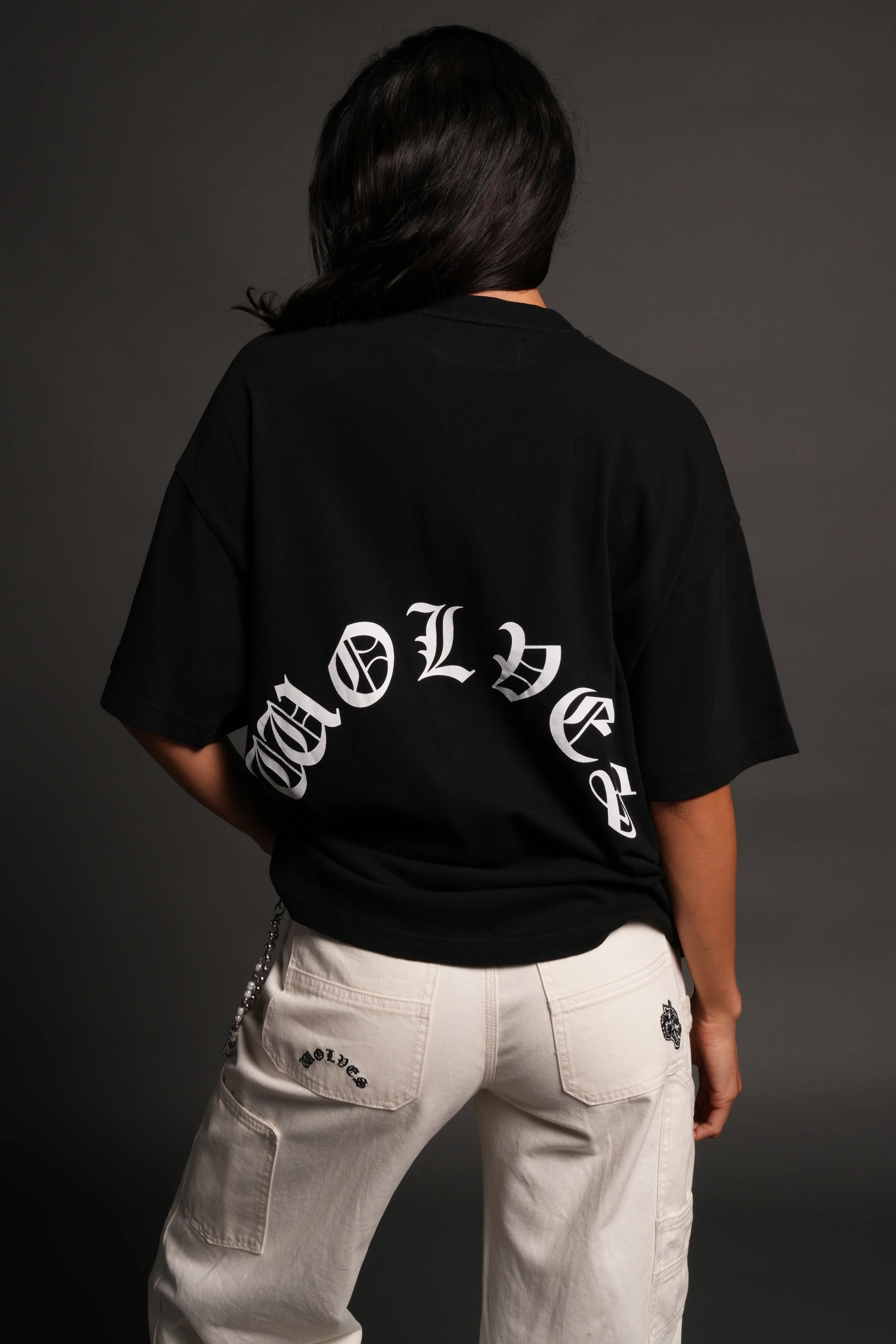Los Cherub Premium Oversized Tee in Black - Image 10
