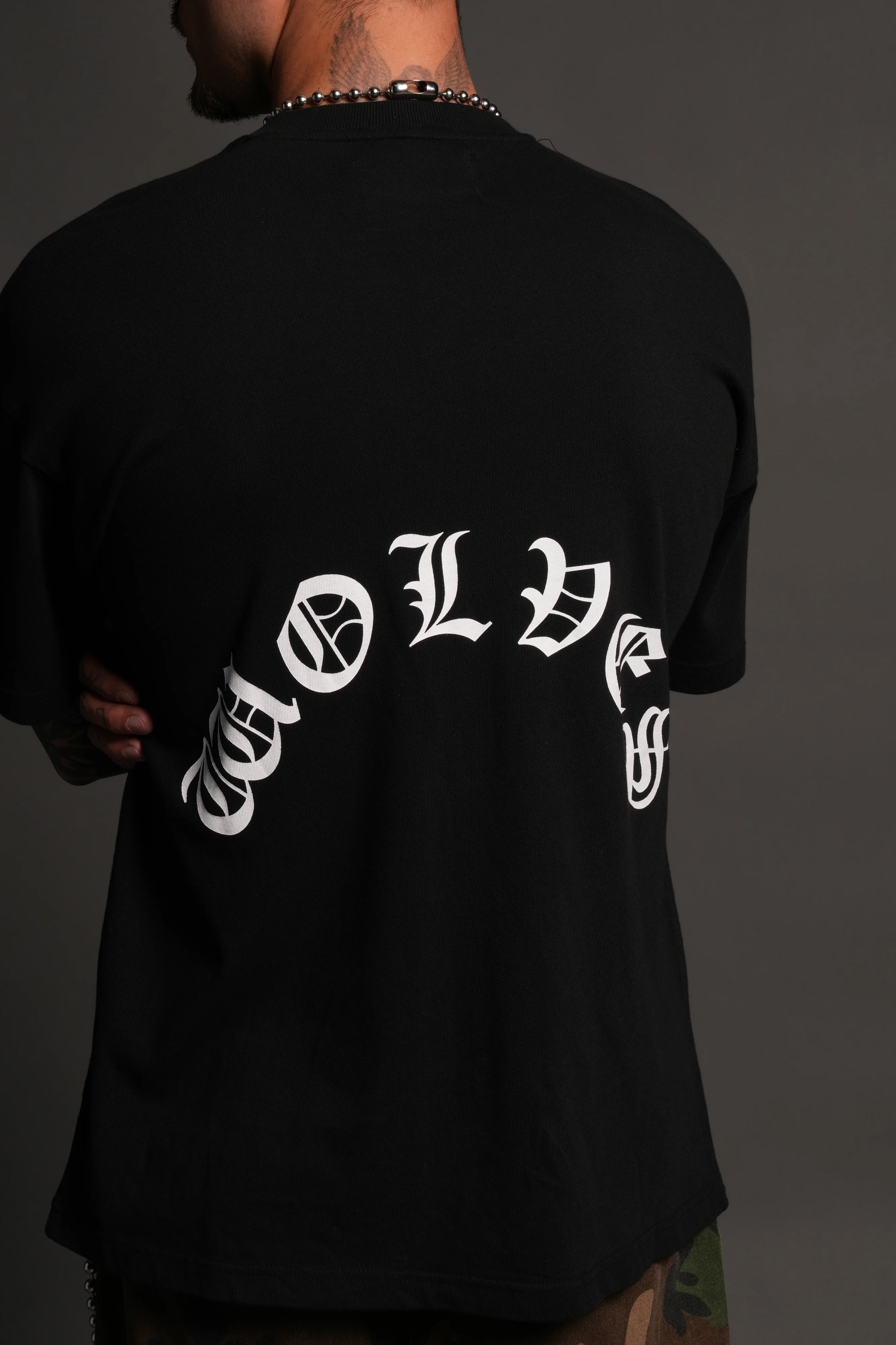 Los Cherub Premium Oversized Tee in Black - Image 8