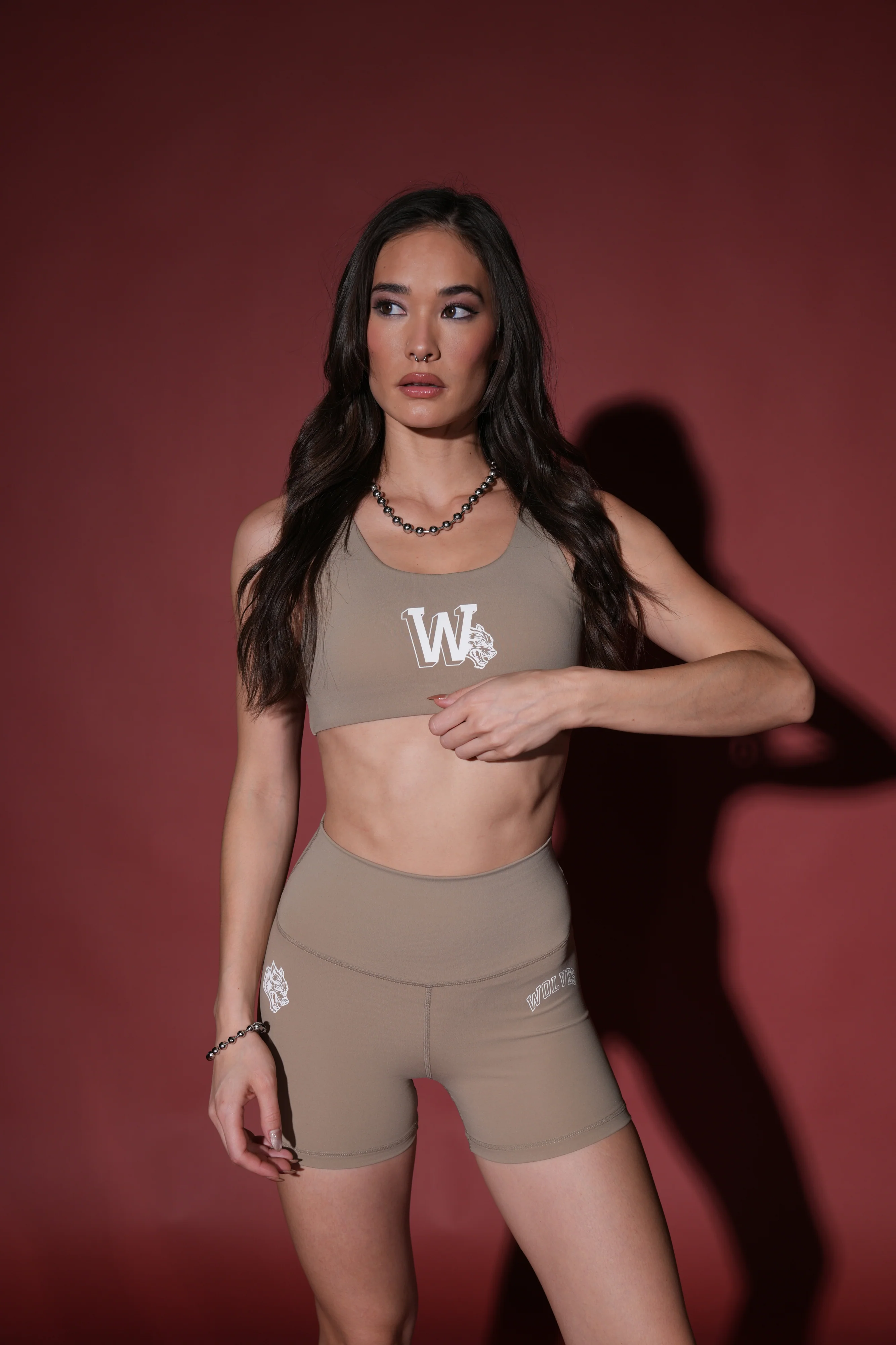 Loyalty V3 "Energy" Pump Shorts in Taupe - Image 10