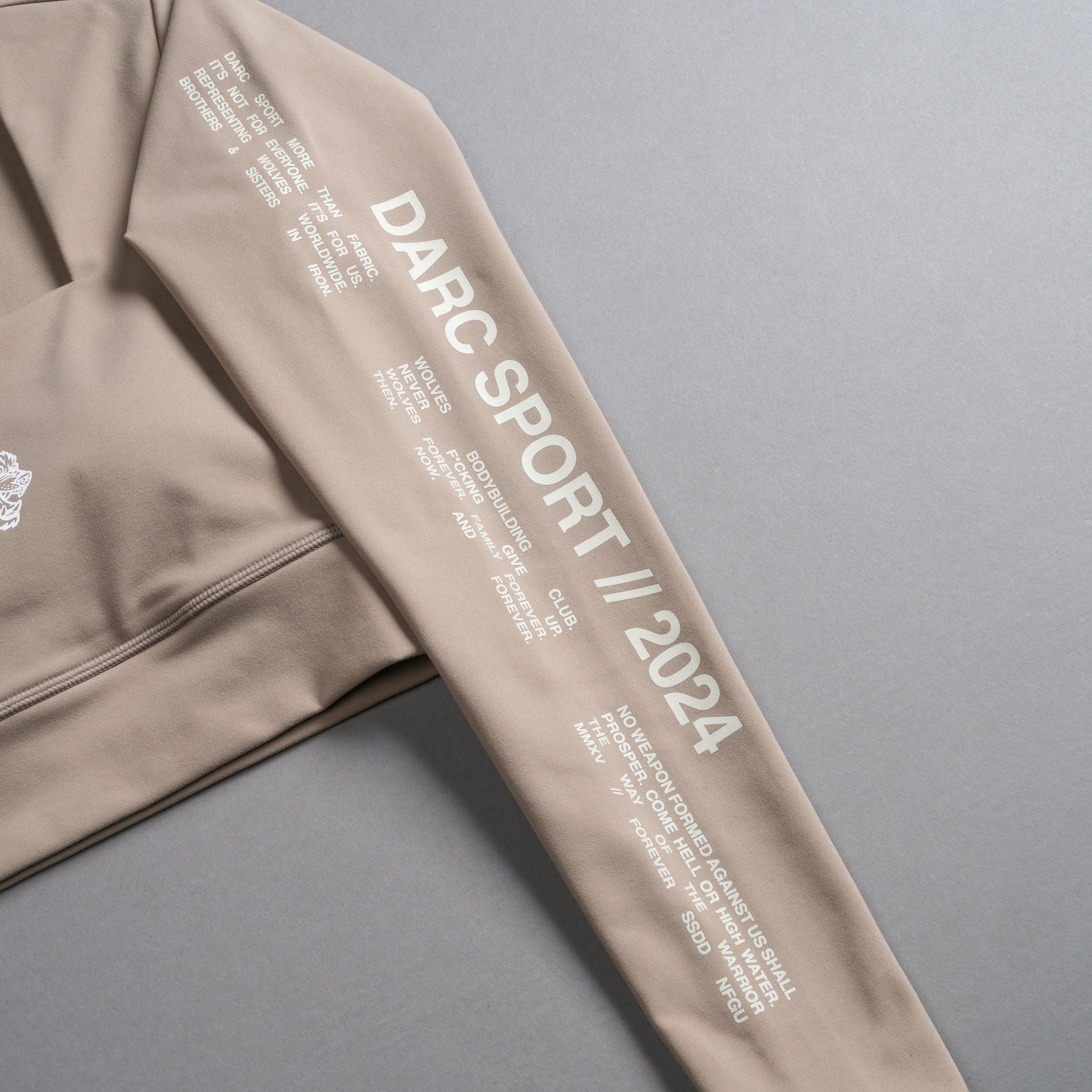 Marked L/S Jade "Energy" Top in Taupe - Image 9