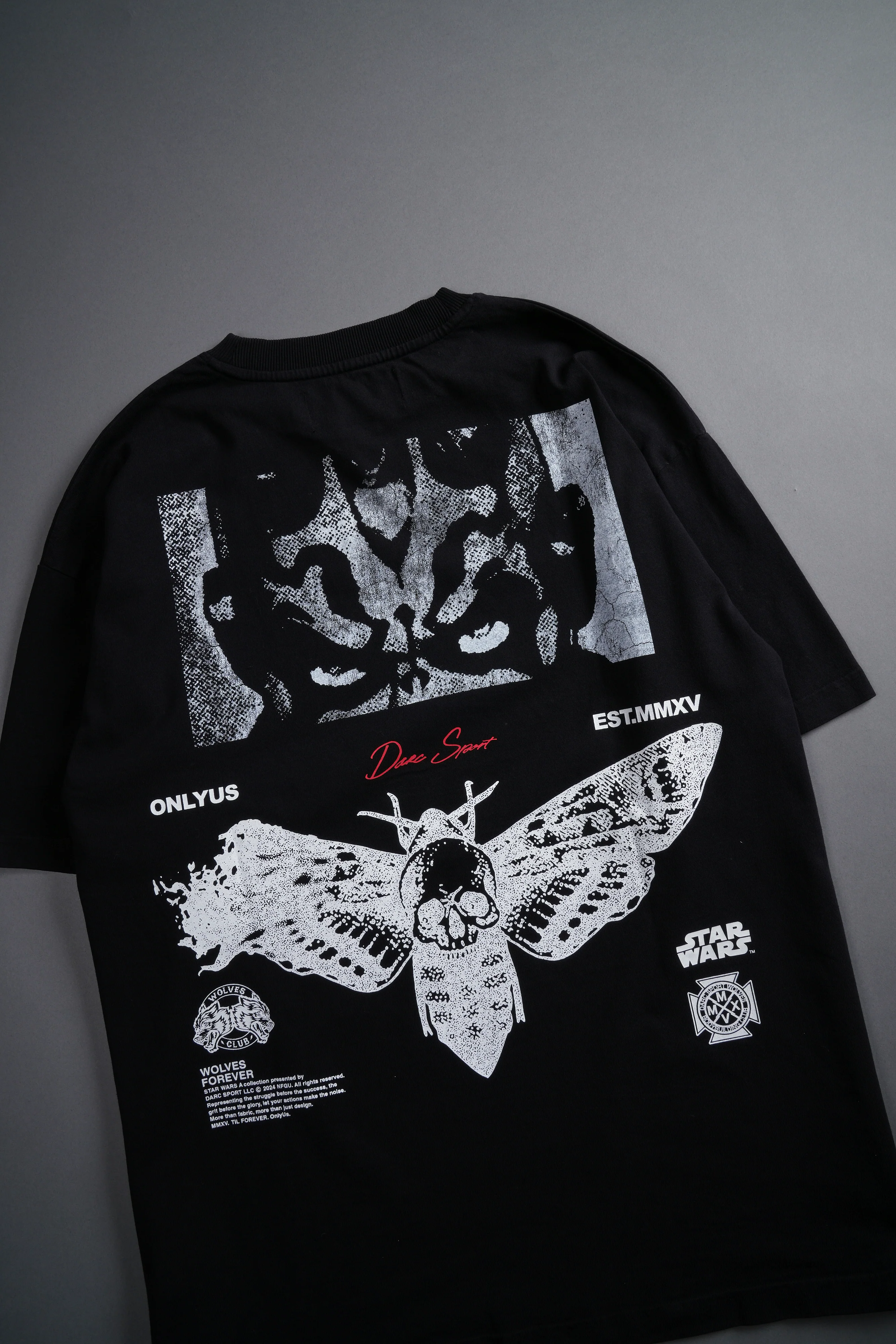Maul And The Moth "Grunge" Tee in Black - Image 8