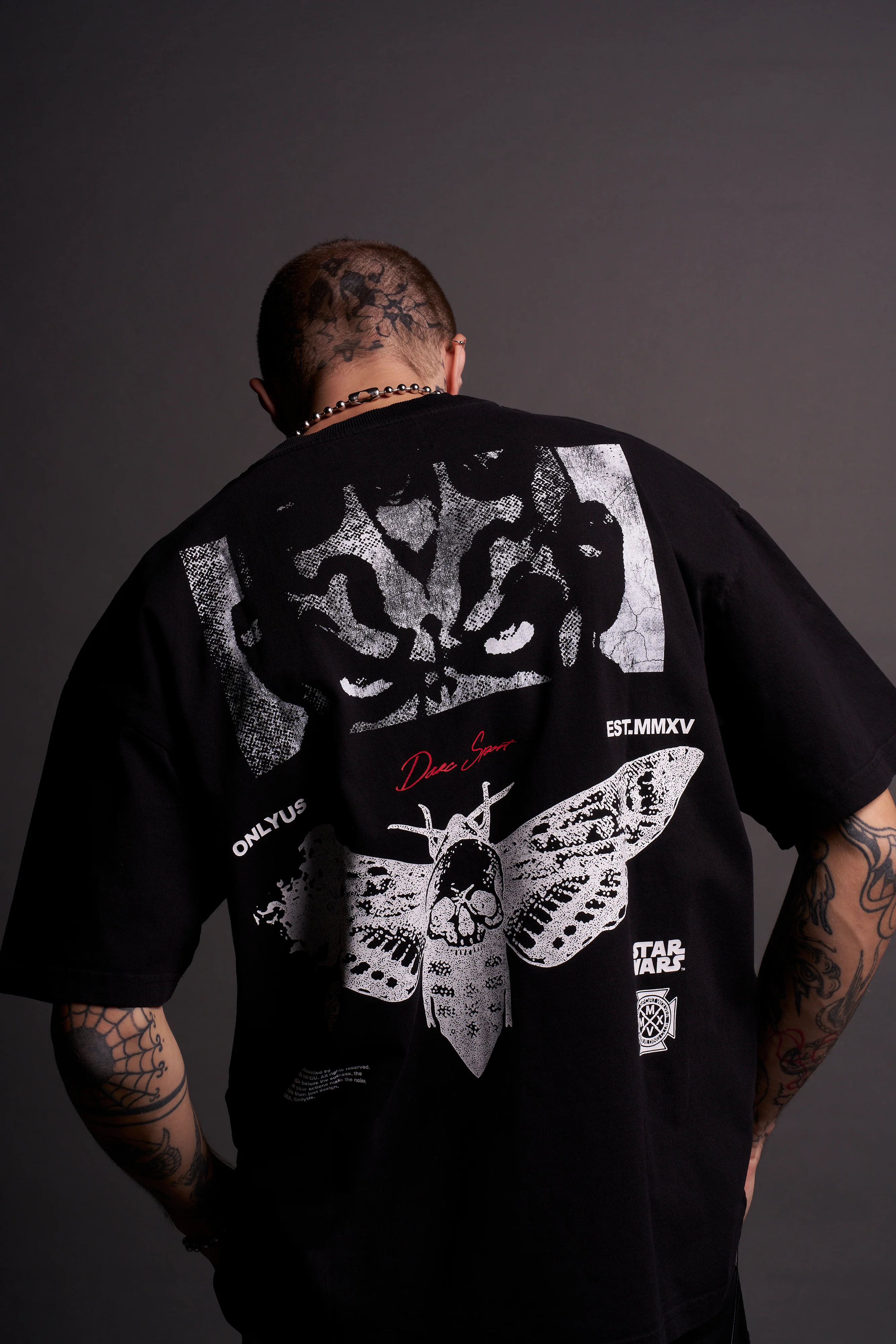 Maul And The Moth "Grunge" Tee in Black - Image 9