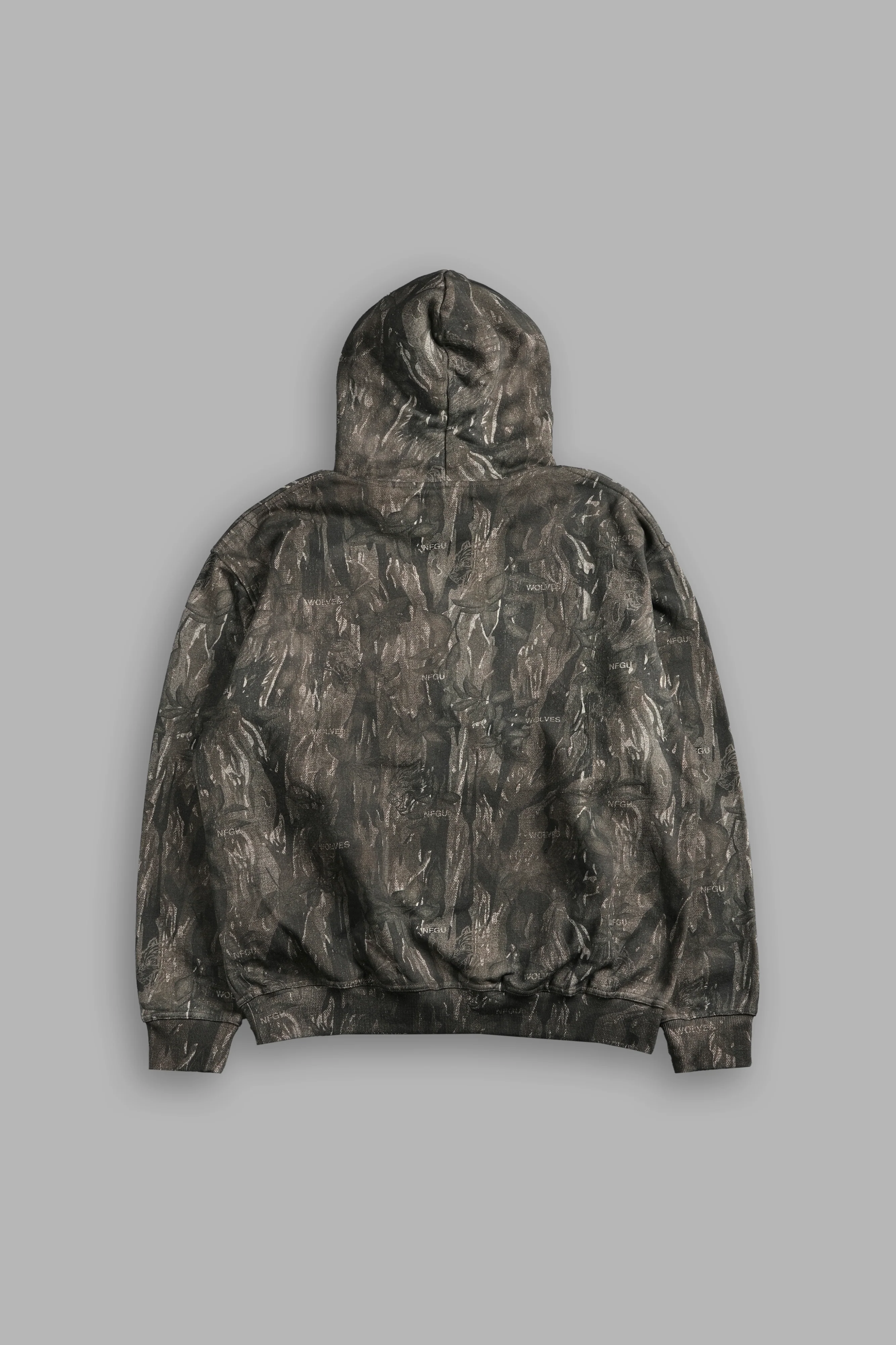 Midnight Wolves "Pierce" Hoodie in Vintage Norse Camo - Image 3