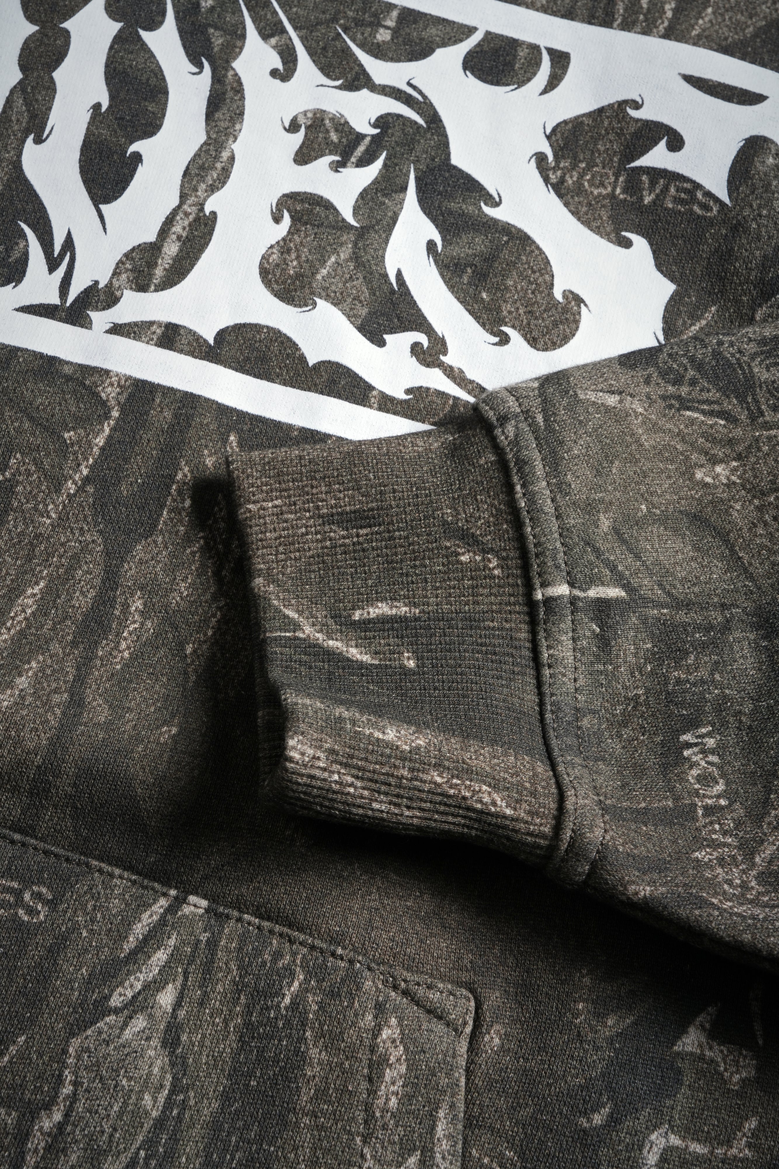 Midnight Wolves "Pierce" Hoodie in Vintage Norse Camo - Image 7