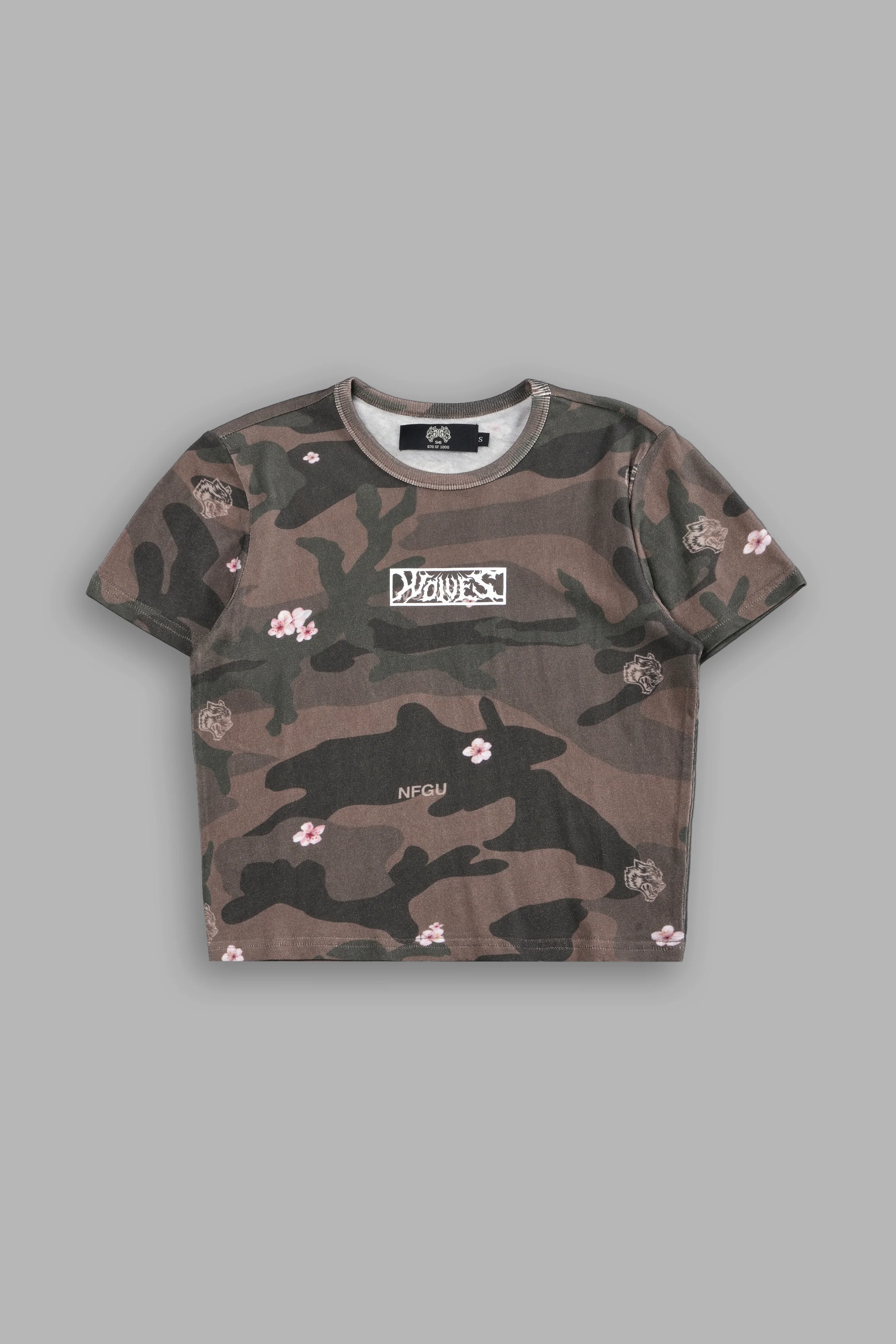 Midnight Wolves "Timeless" Tee in Vintage Blossom Woodland Camo - Image 5