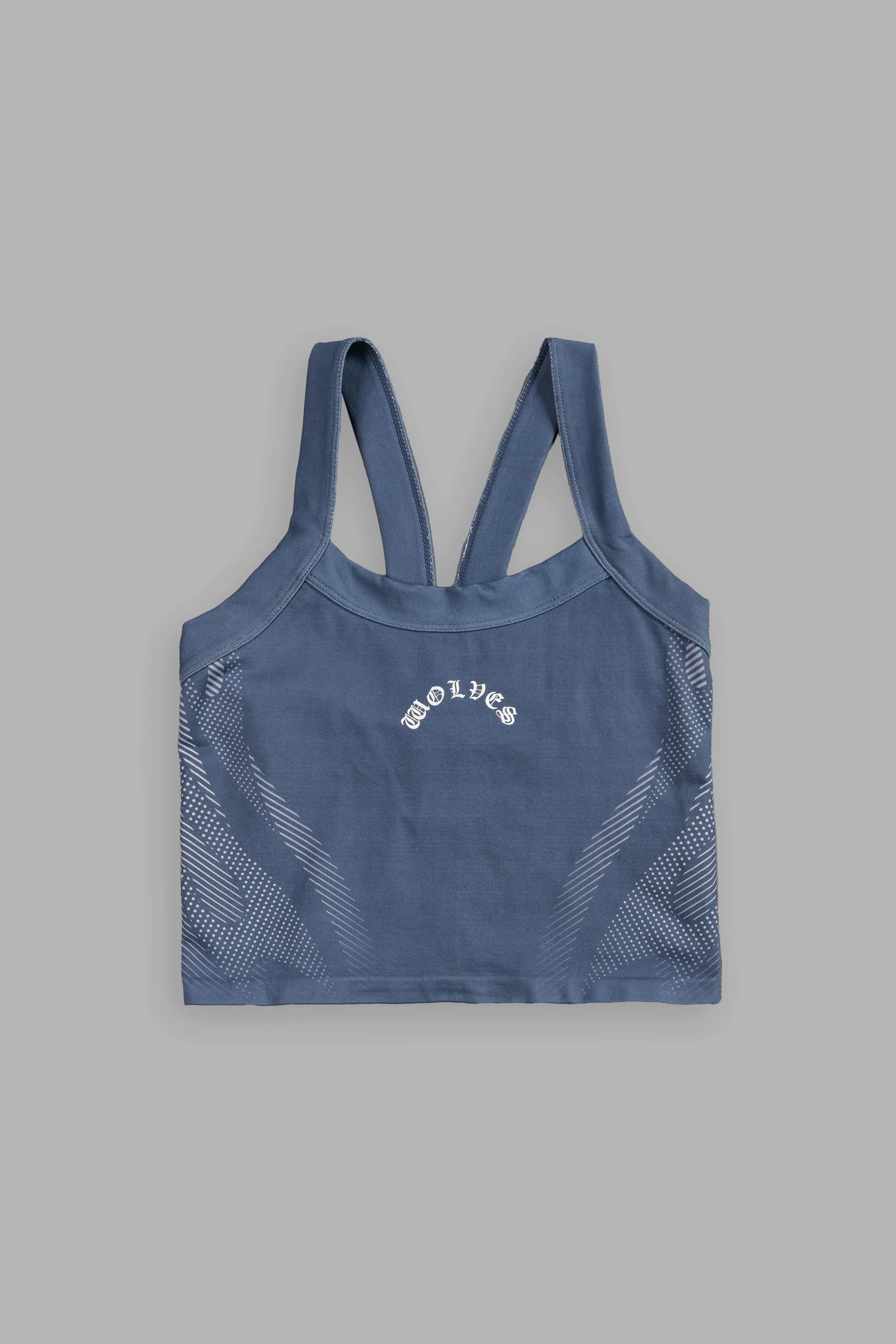 Moto Halftone Hannah Soft Seamless Tank in Charcoal Blue - Image 6