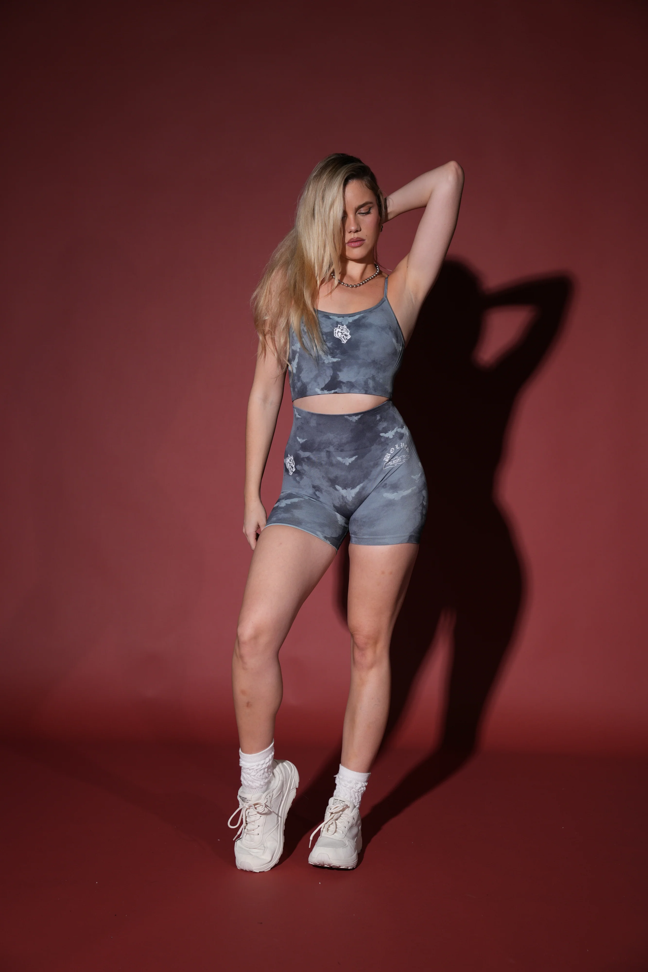 Never Forgotten Everson Seamless "Huxley" Shorts in Blue Lagoon Death Moth Ghost Clouds - Image 5