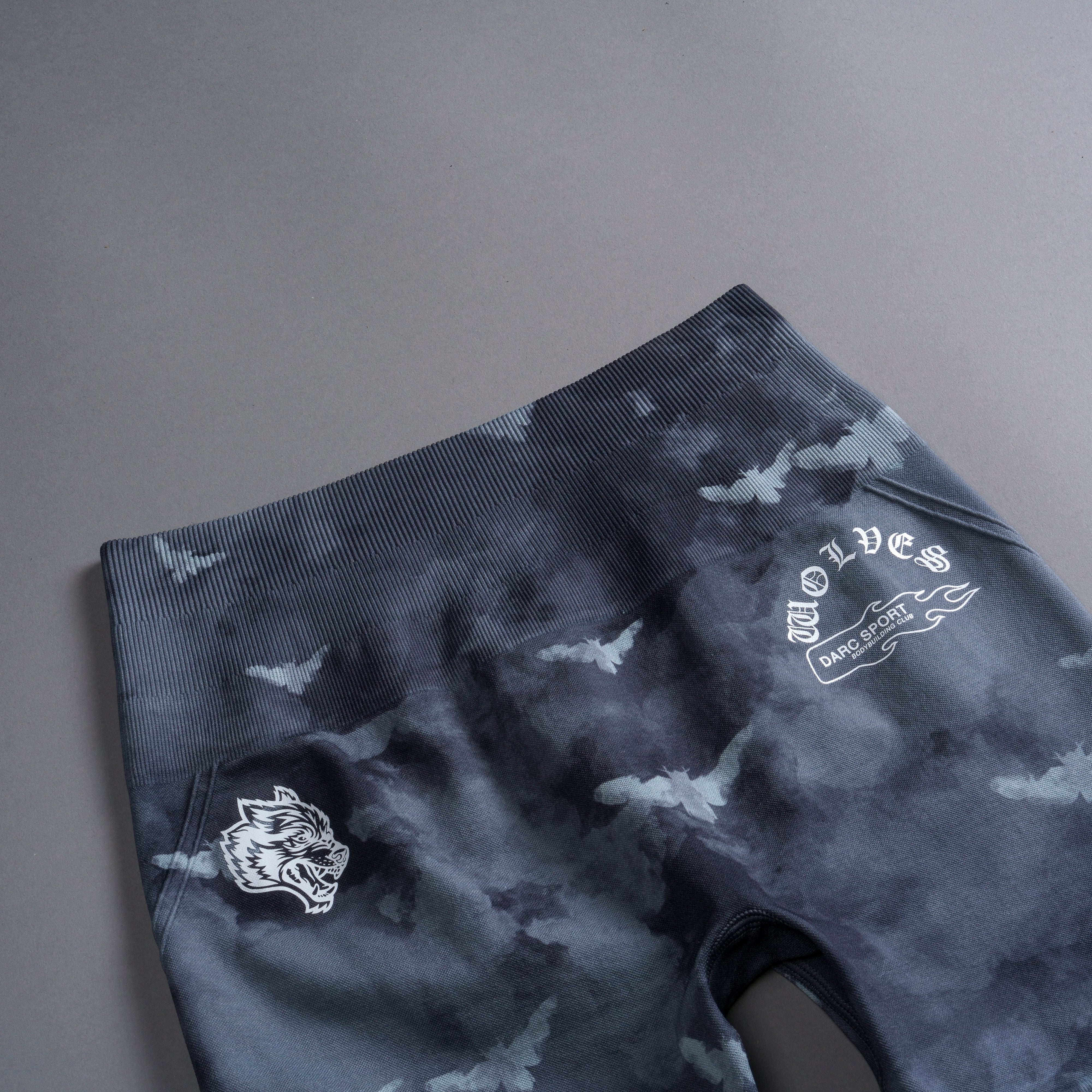 Never Forgotten Everson Seamless "Huxley" Shorts in Blue Lagoon Death Moth Ghost Clouds - Image 7