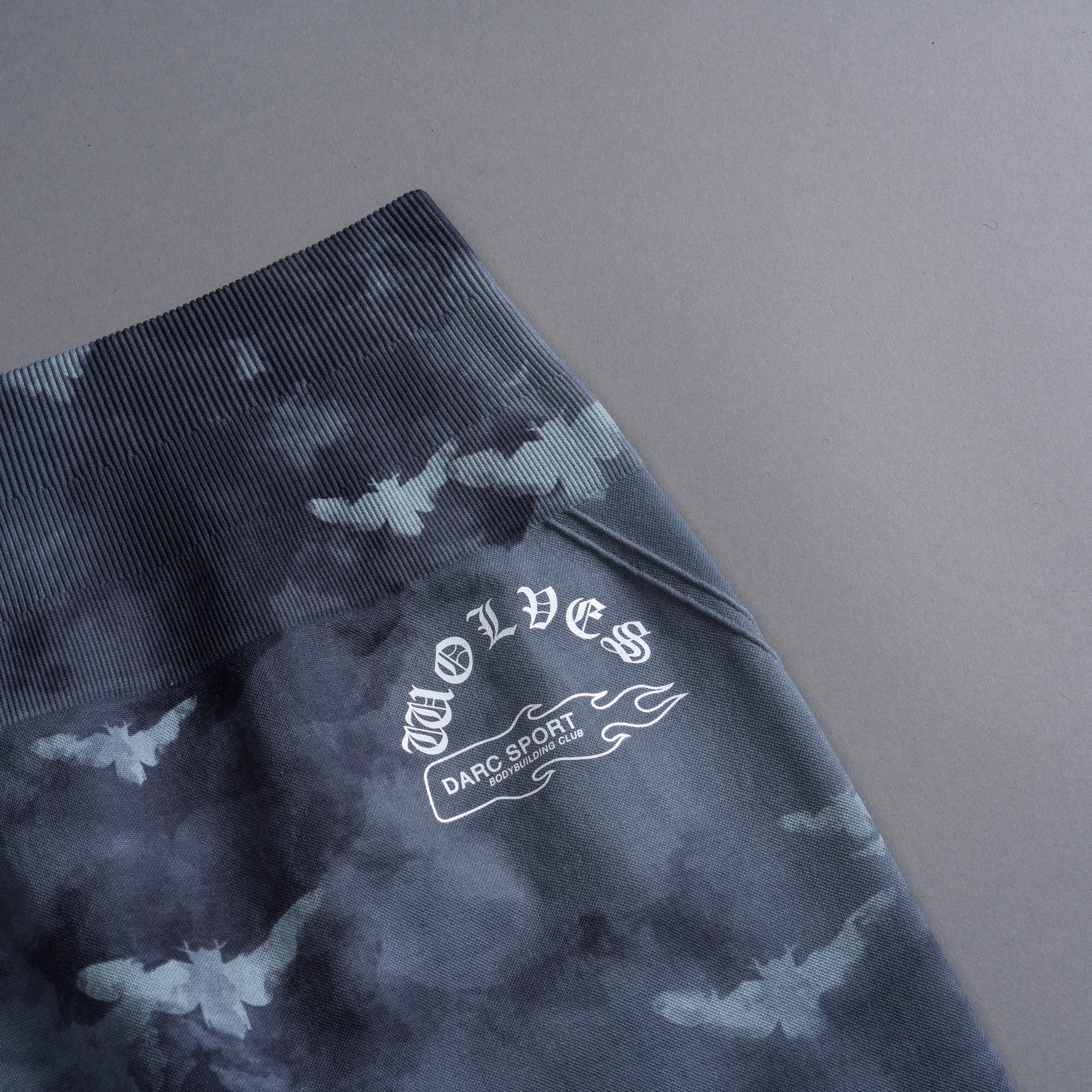 Never Forgotten Everson Seamless "Huxley" Shorts in Blue Lagoon Death Moth Ghost Clouds - Image 9