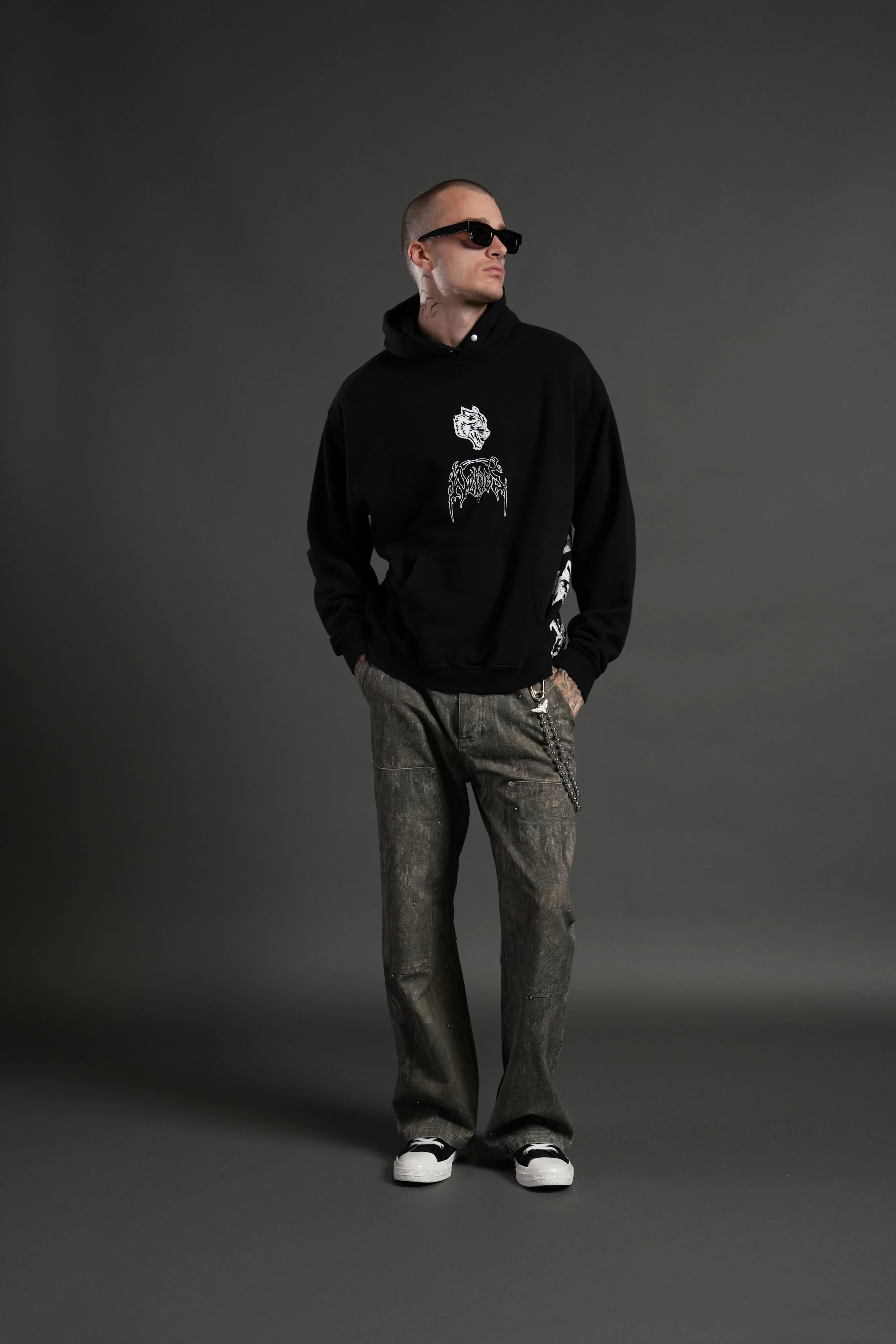 NFGU Tanjiro "Pierce" Hoodie in Black - Image 5