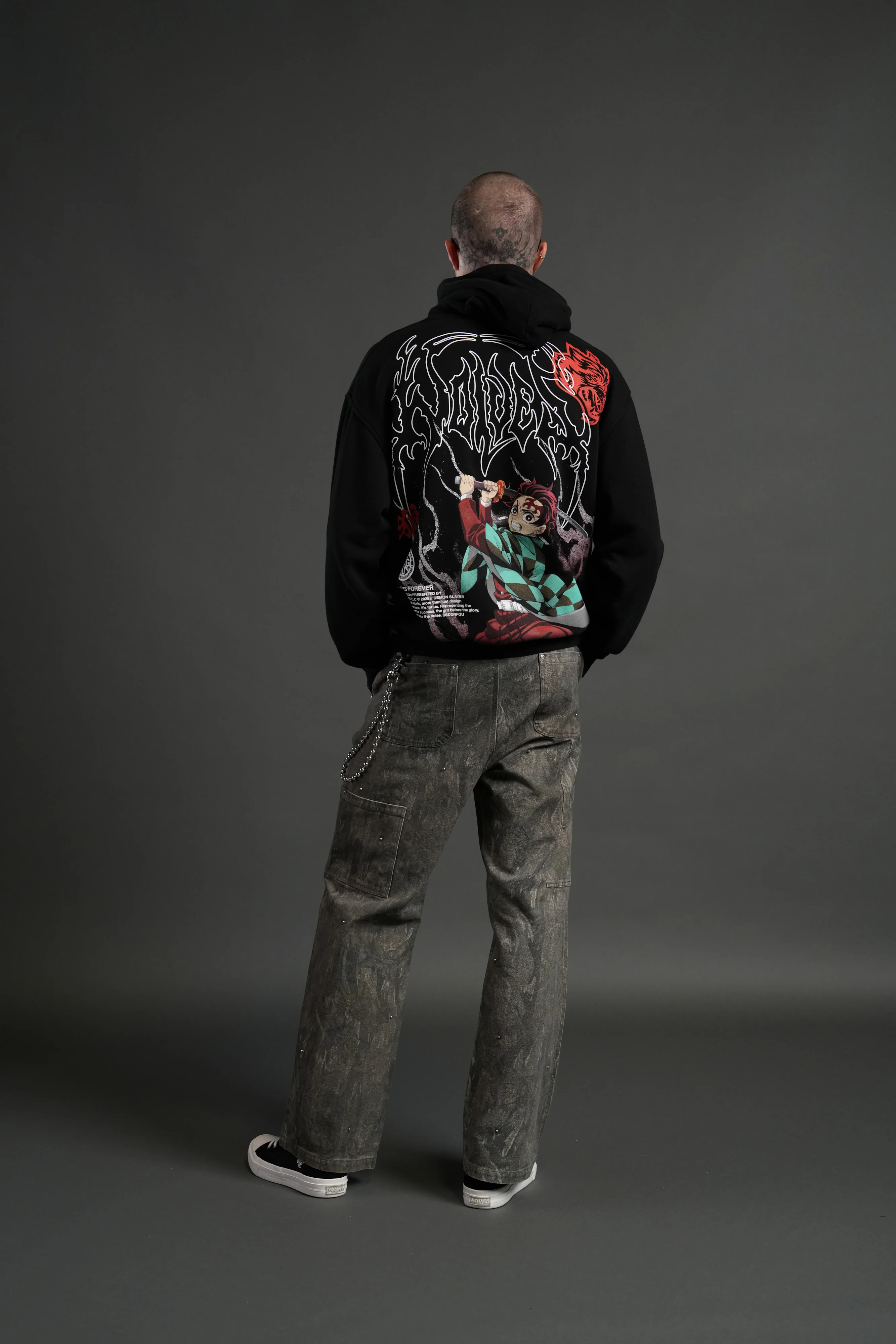 NFGU Tanjiro "Pierce" Hoodie in Black - Image 6