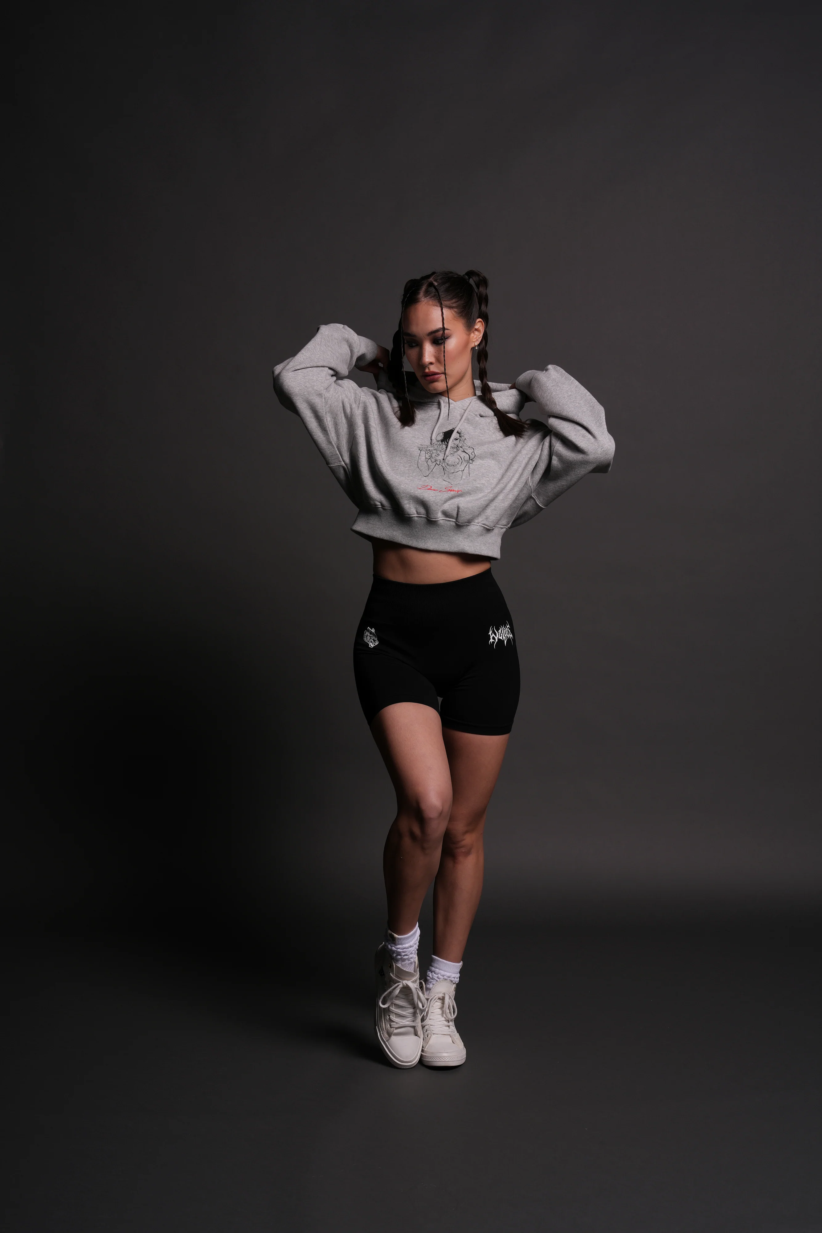 No Match "Ava" Hoodie in Light Athletic Gray - Image 5