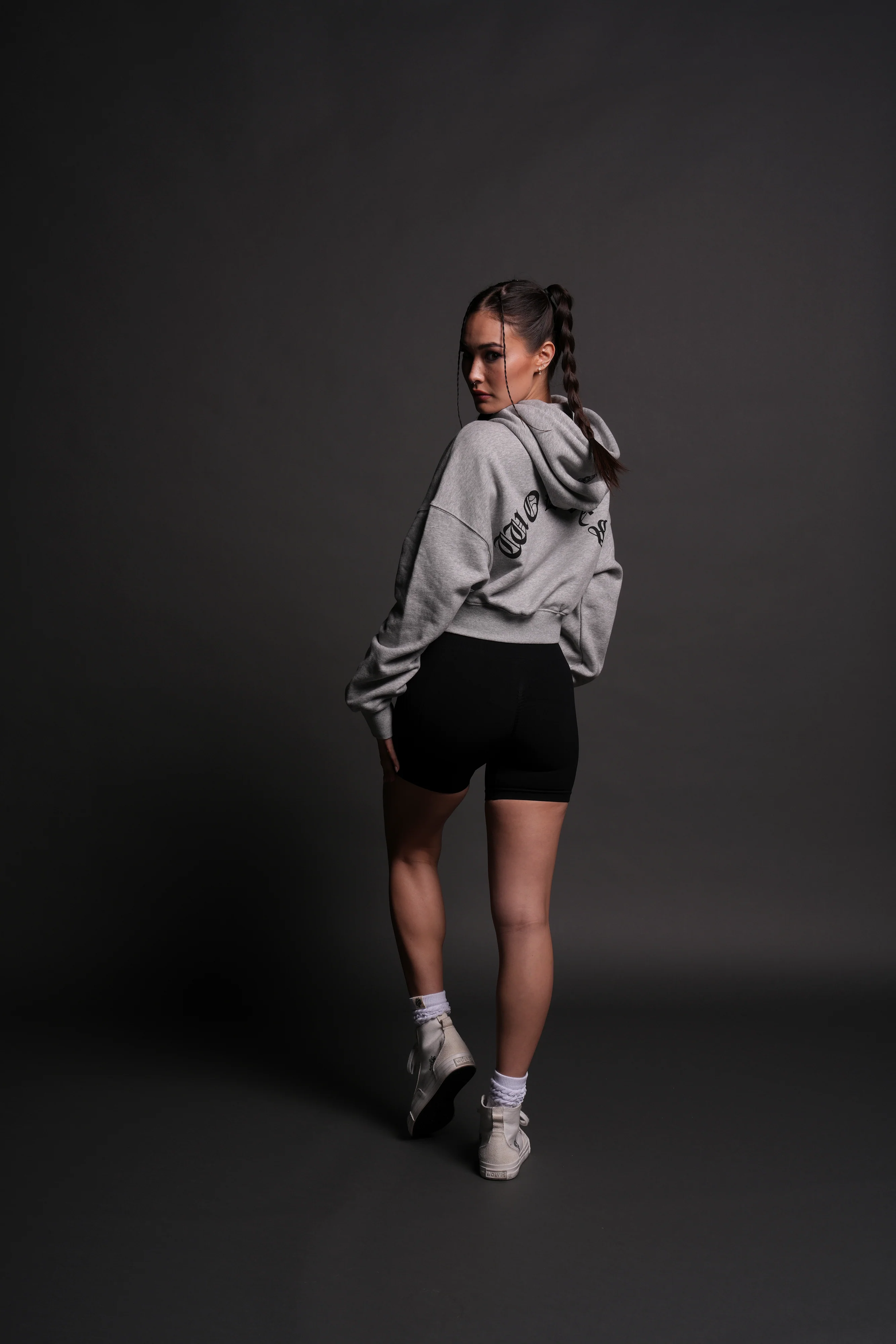 No Match "Ava" Hoodie in Light Athletic Gray - Image 6