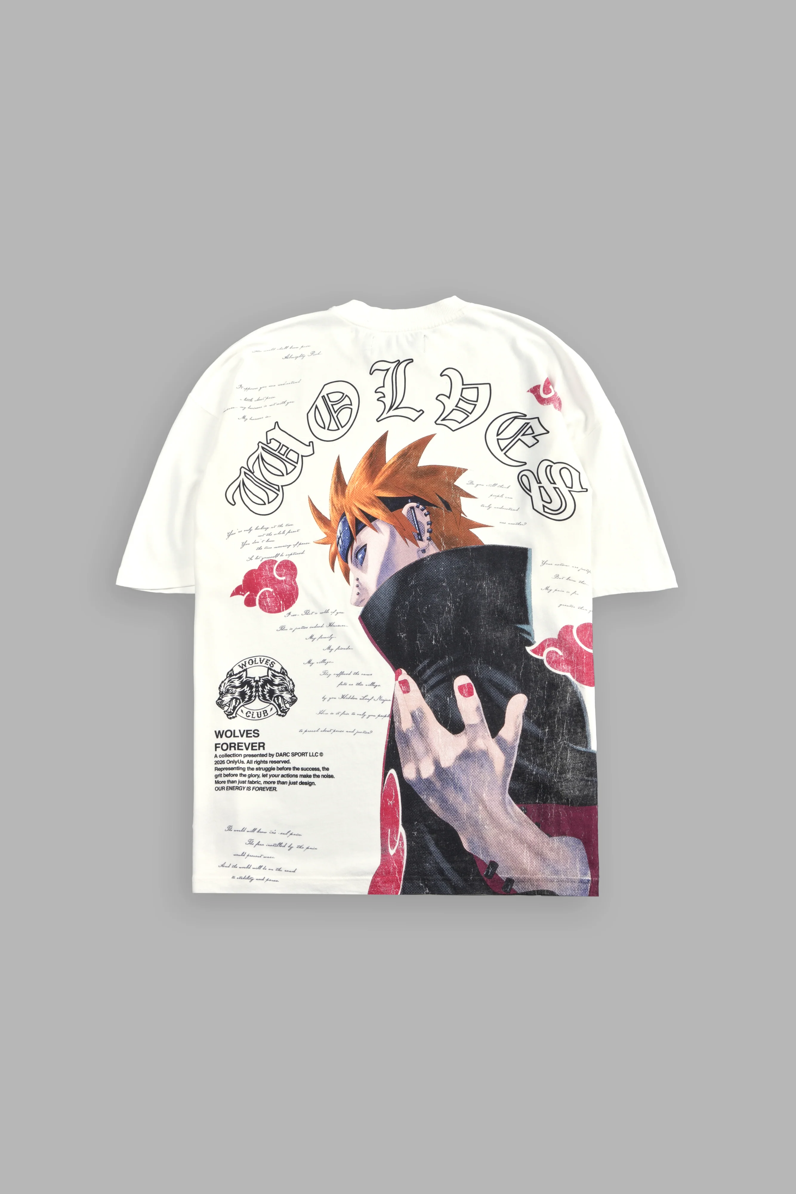 No Pain No Gain Premium Oversized Tee in Cream