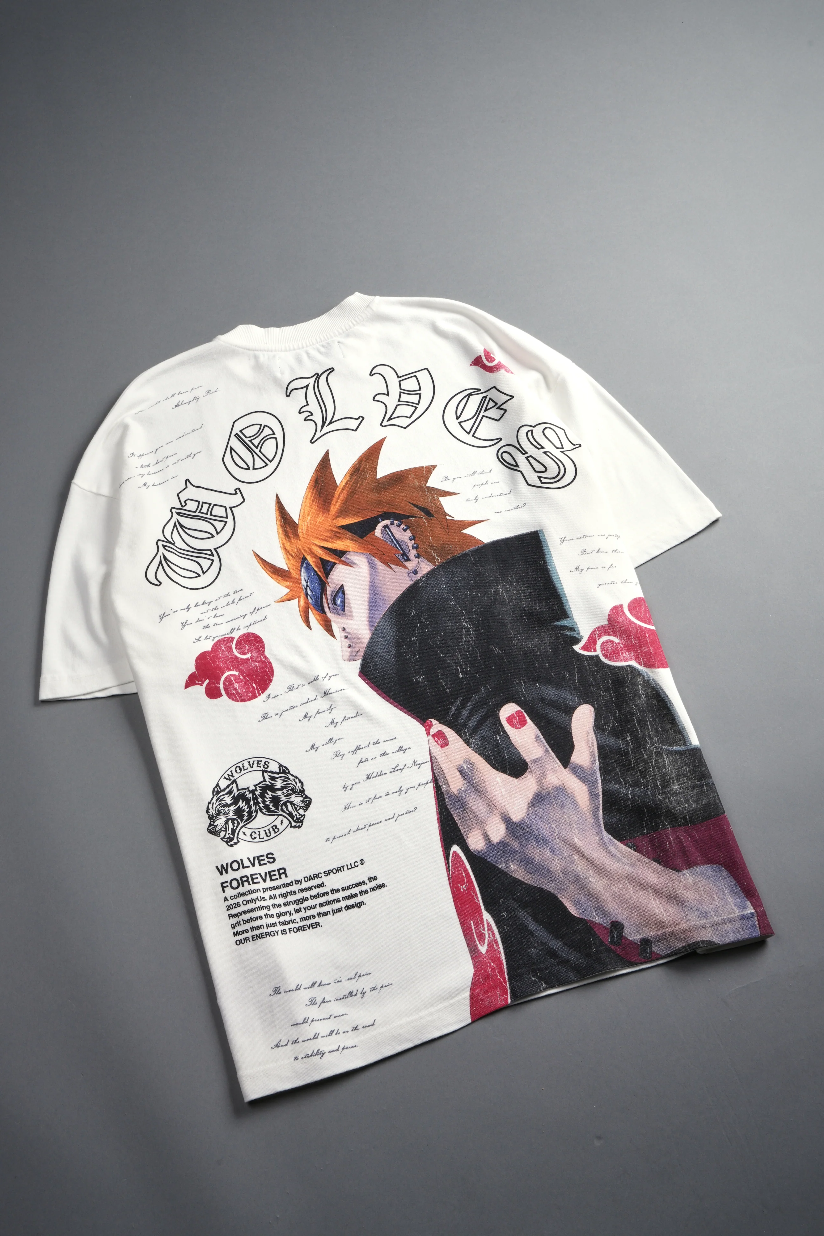 No Pain No Gain Premium Oversized Tee in Cream - Image 4