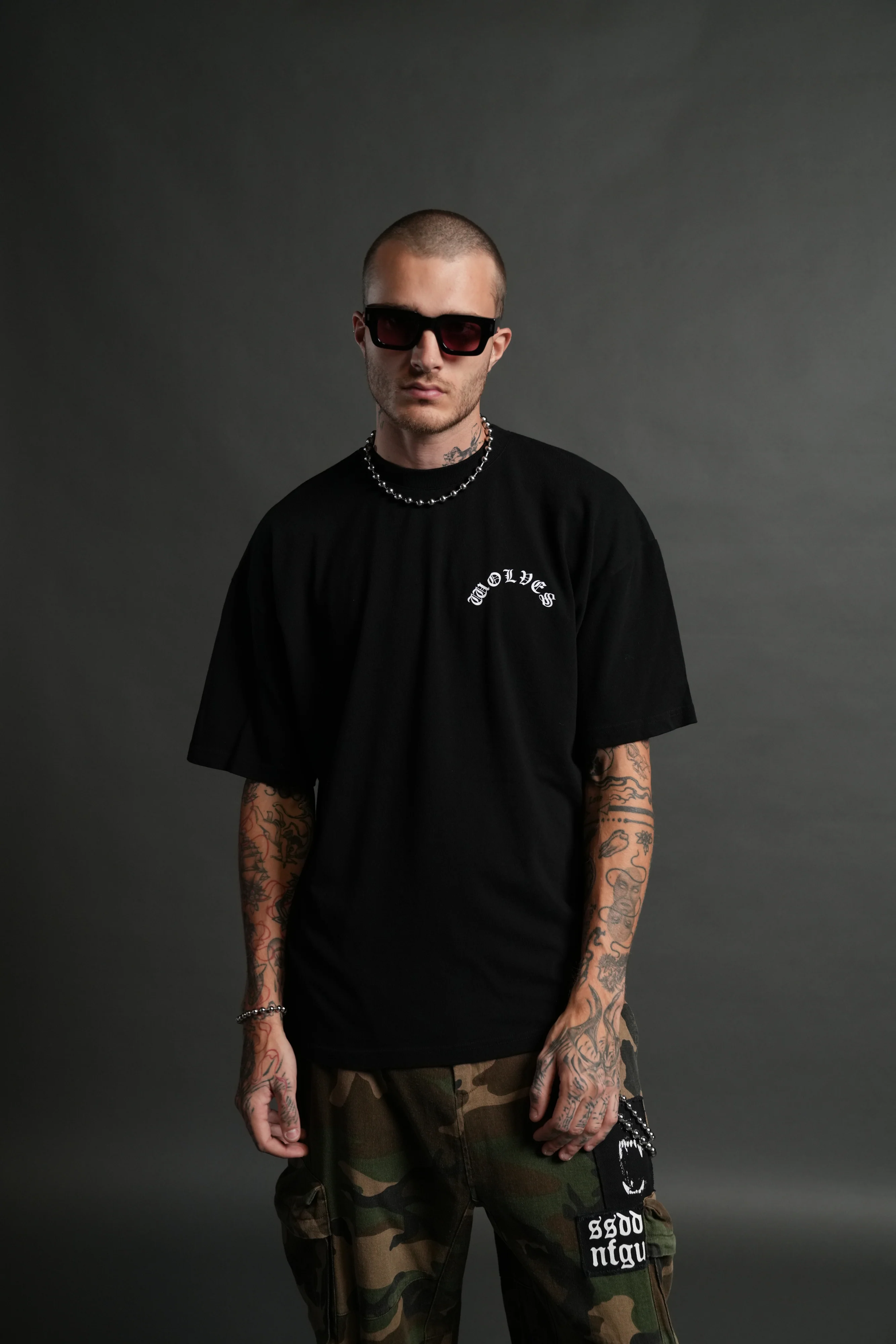 No Return "Premium" Oversized Tee in Black - Image 2