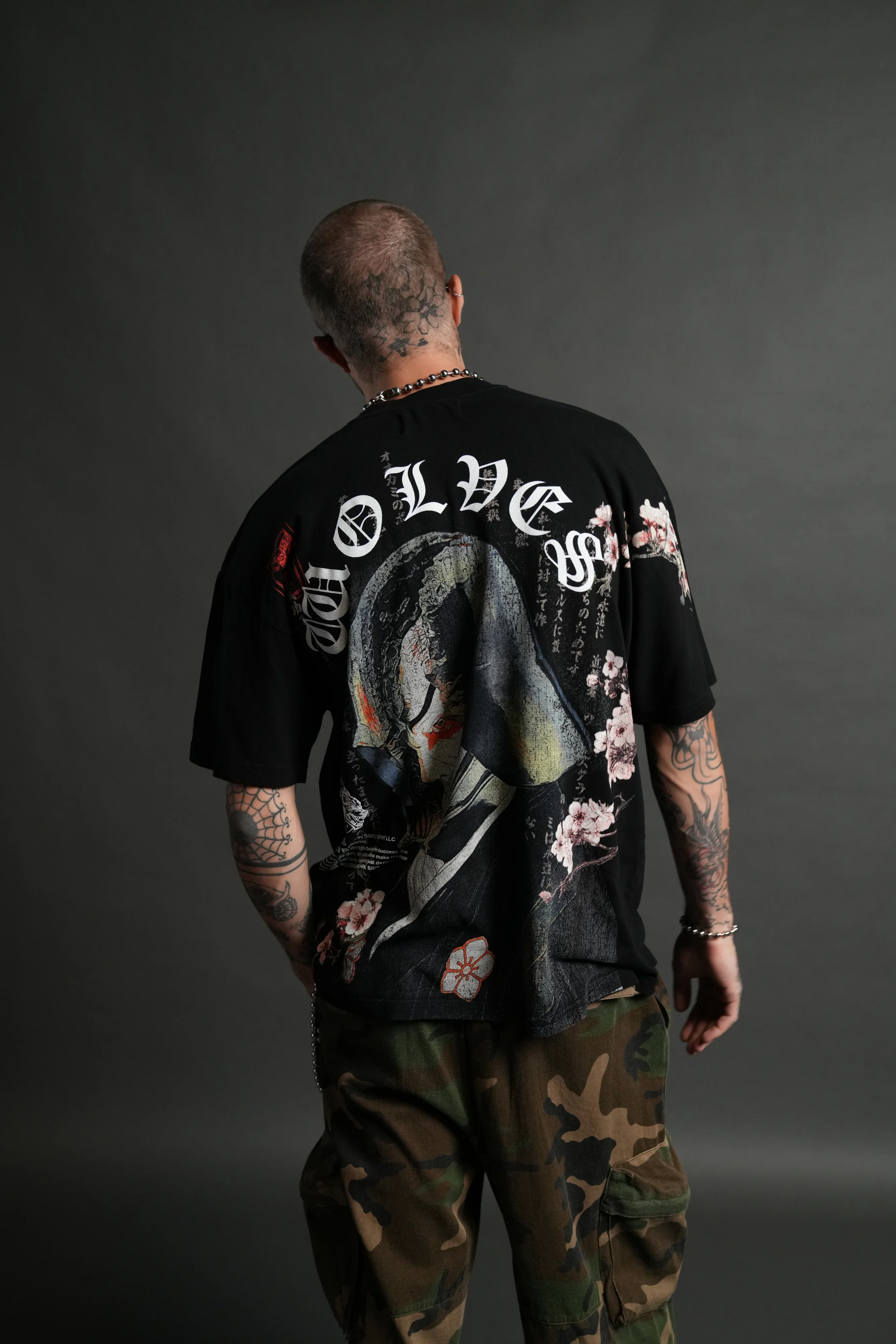 No Return "Premium" Oversized Tee in Black - Image 4
