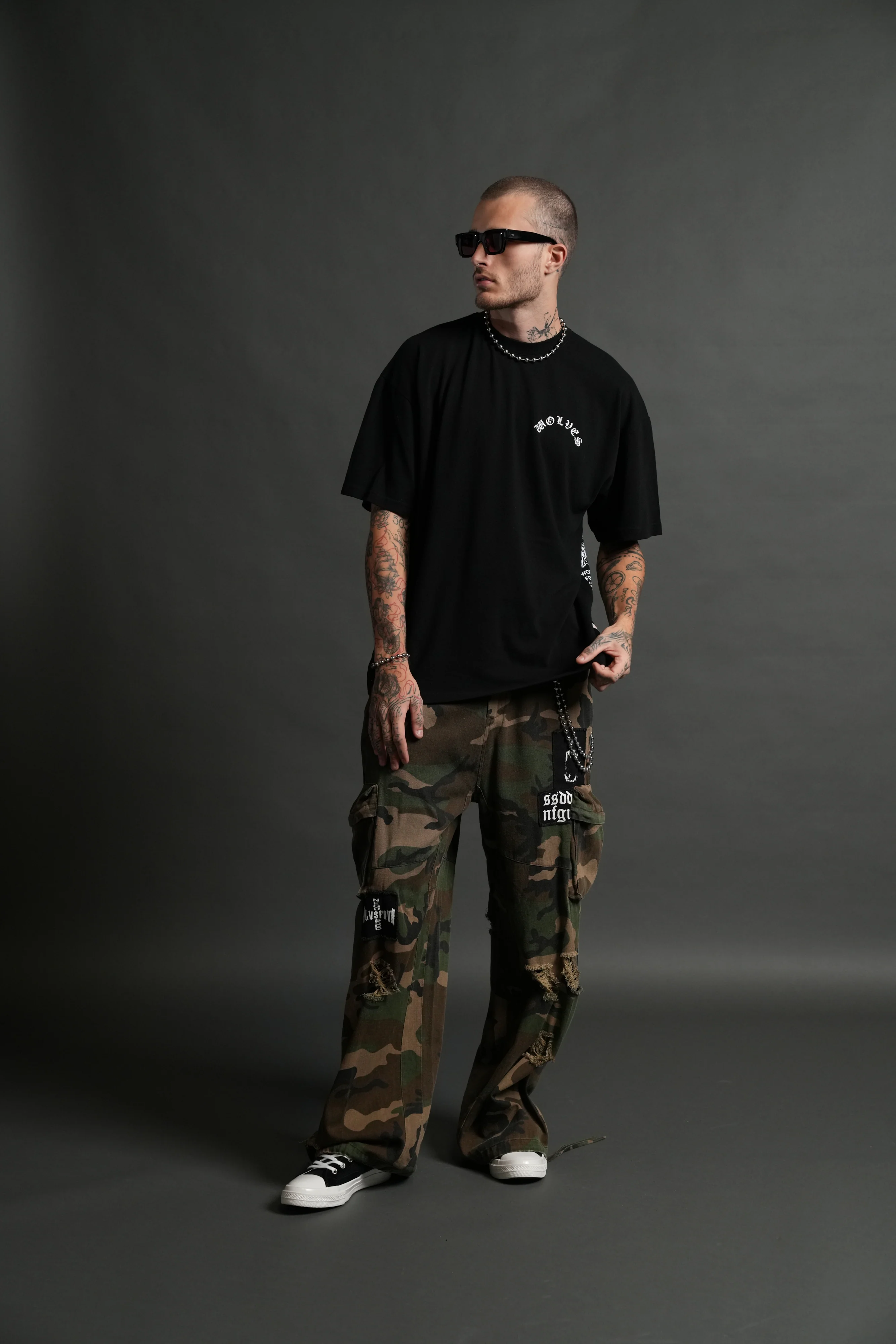 No Return "Premium" Oversized Tee in Black - Image 5