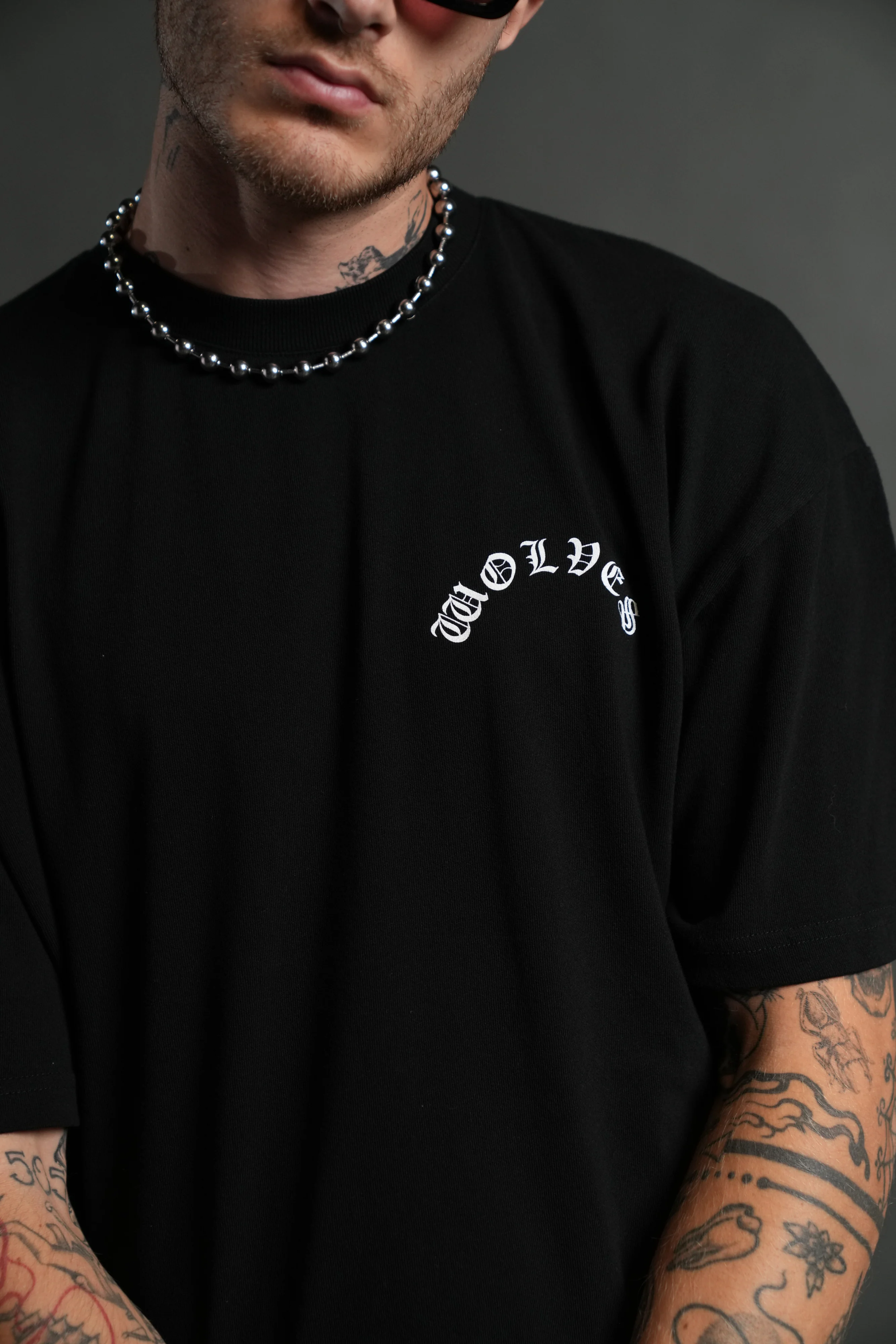 No Return "Premium" Oversized Tee in Black - Image 7