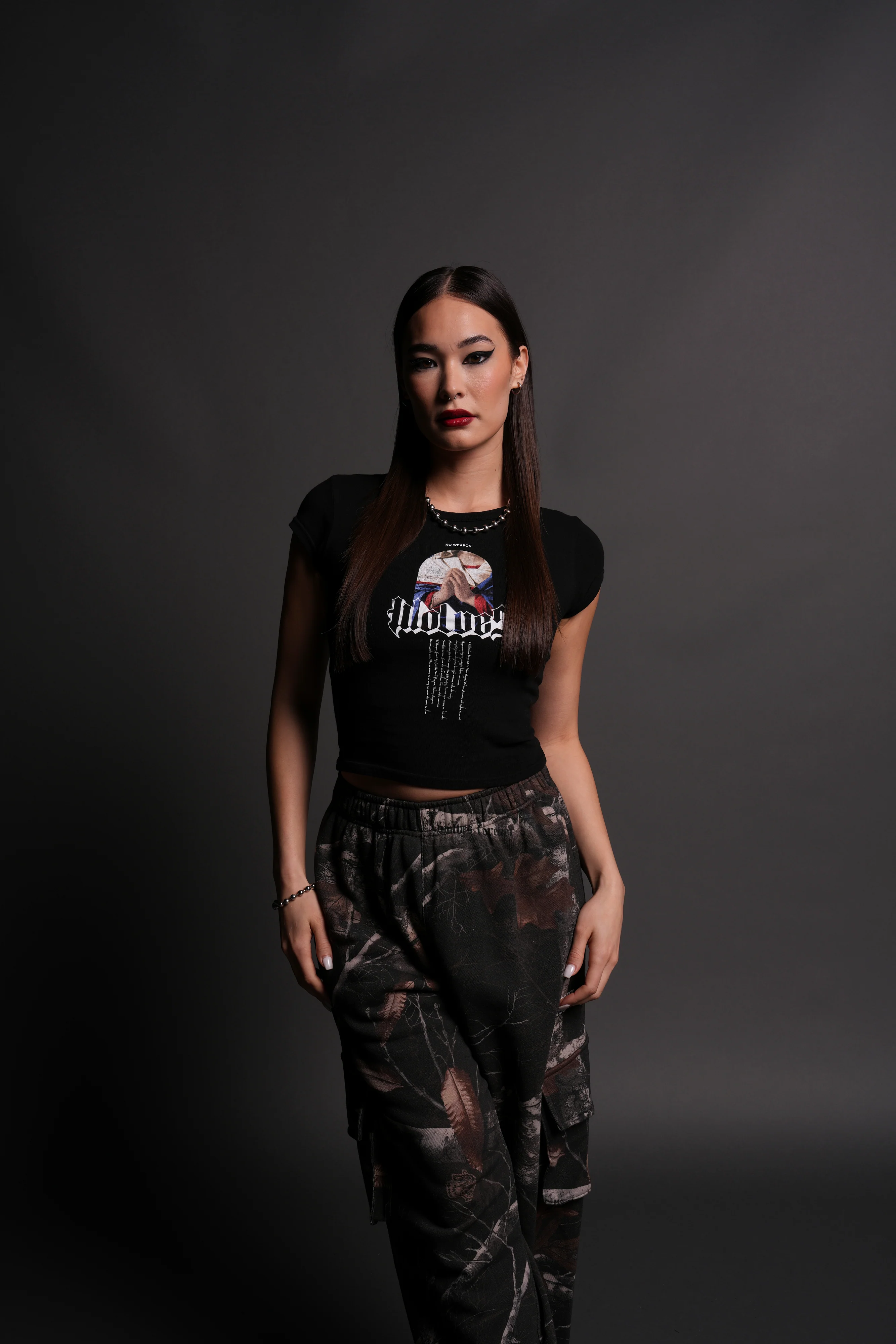 Now and Forever "Baby" Tee in Black - Image 3