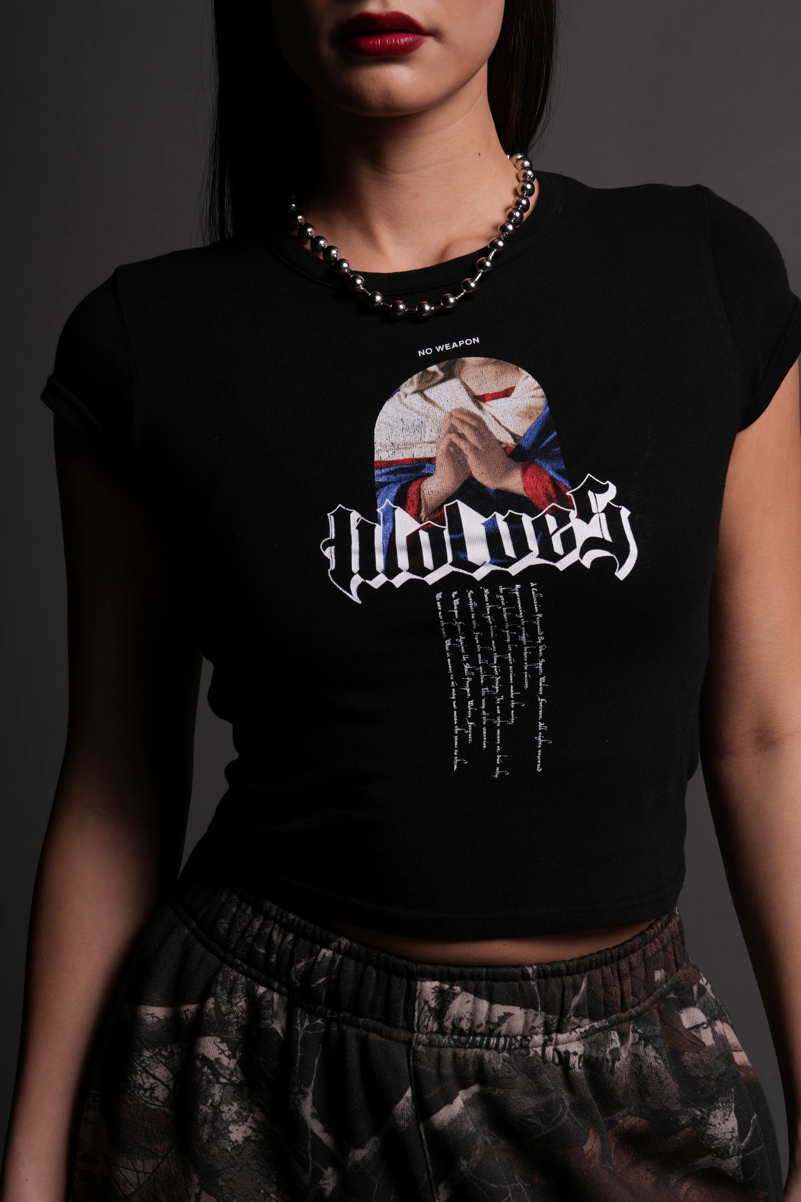 Now and Forever "Baby" Tee in Black - Image 4