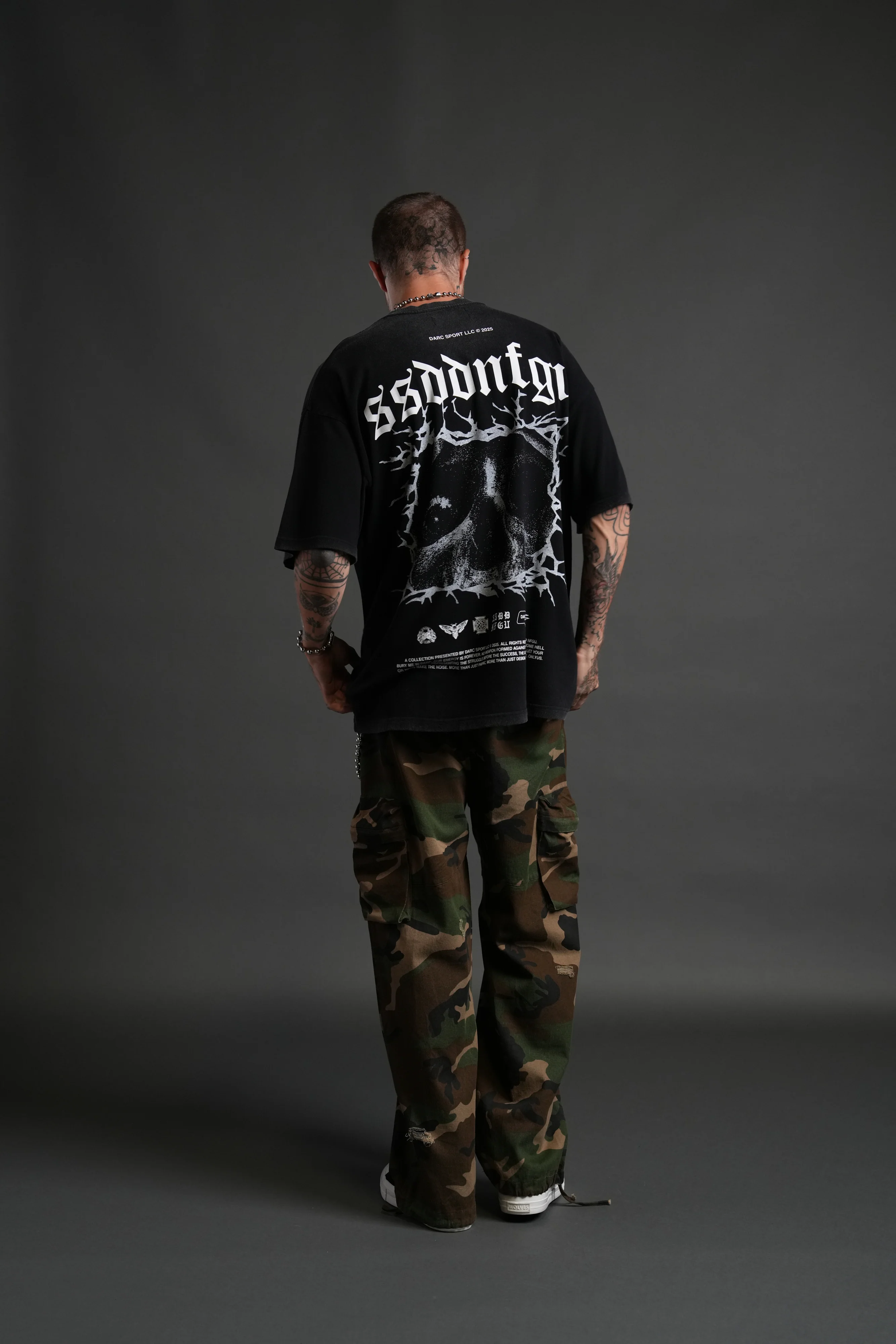 Our Blood "Premium" Oversized Tee in Black - Image 6