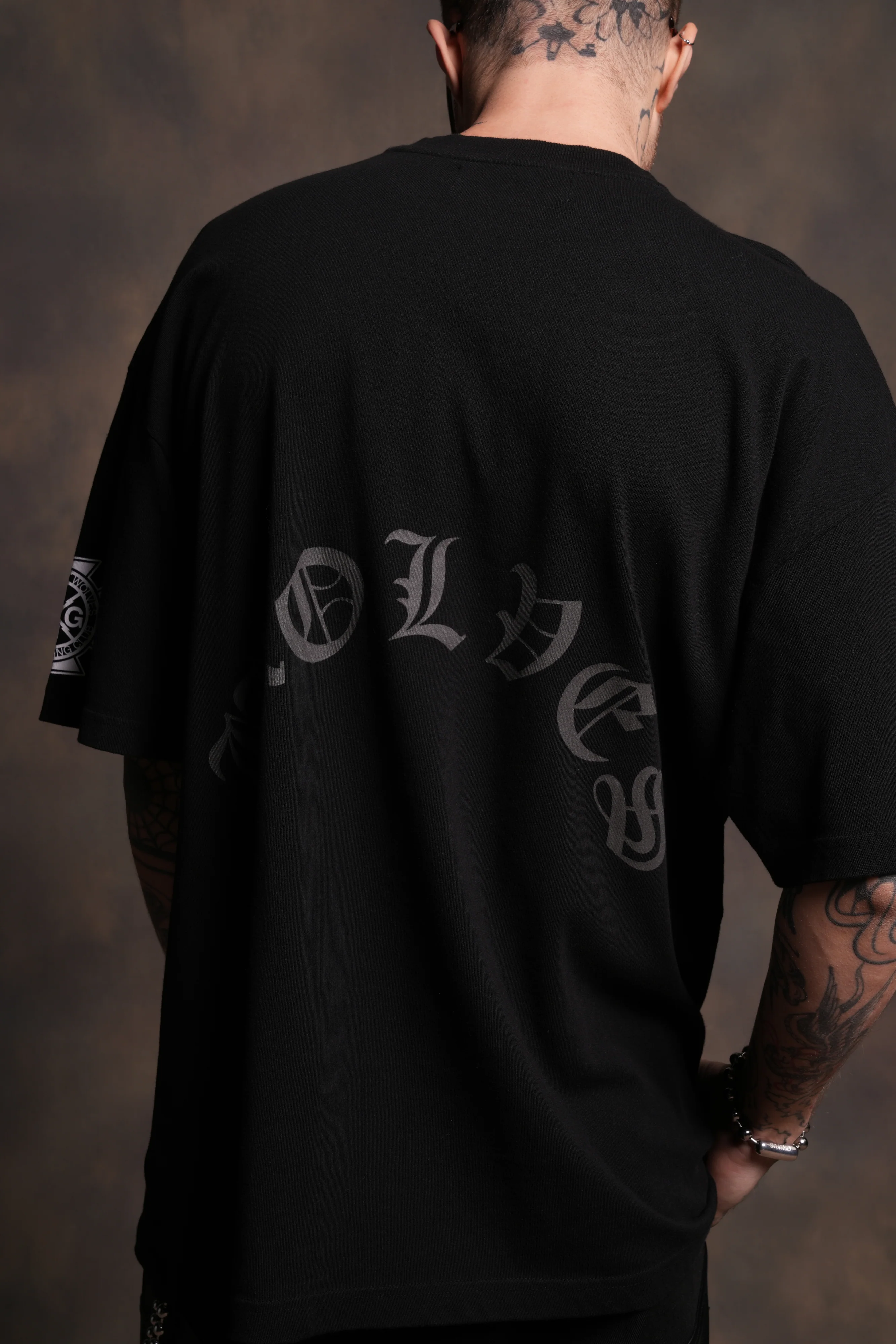 Our Clubs "Premium" Oversized Tee in Black - Image 6