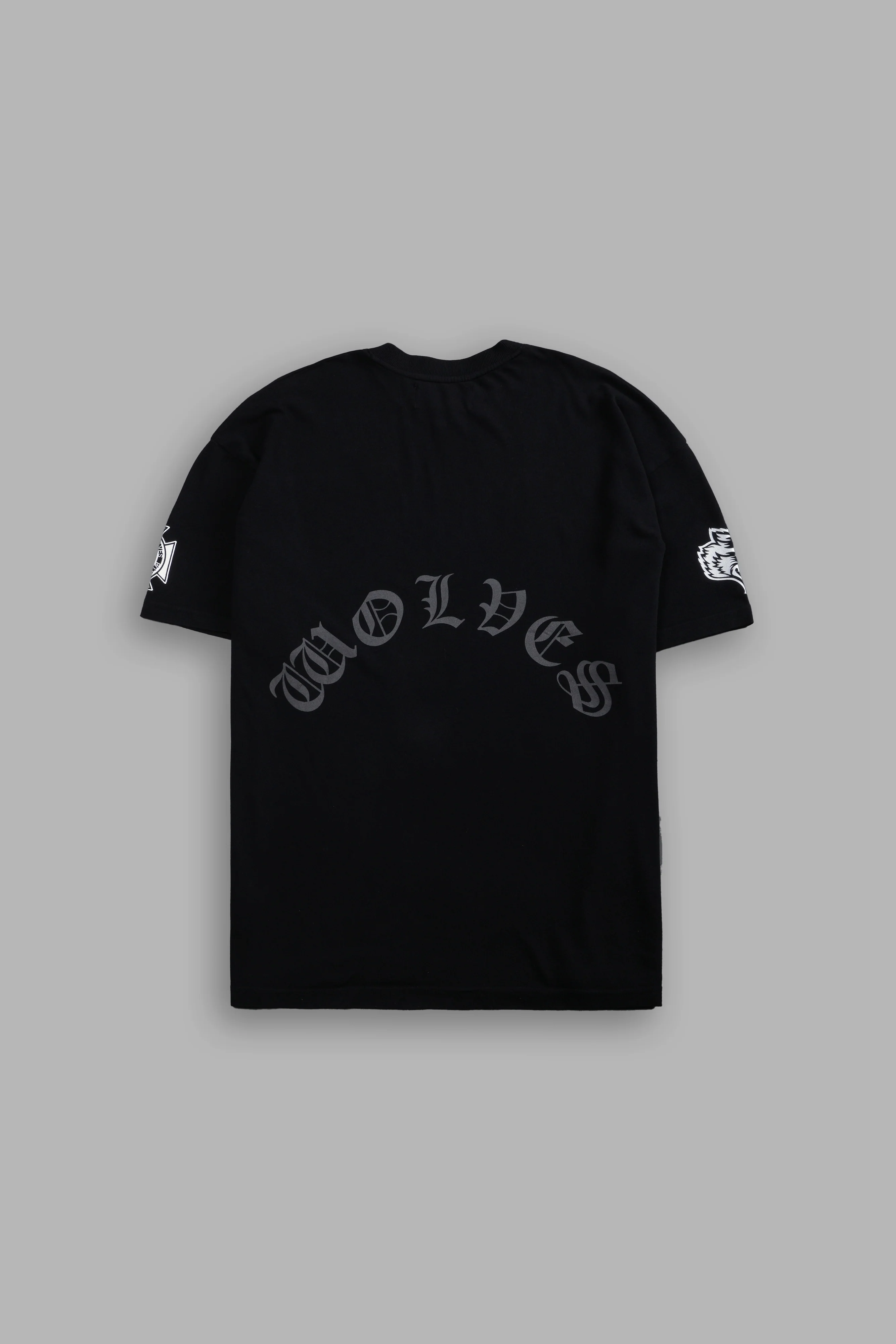 Our Clubs "Premium" Oversized Tee in Black/Black - Image 3