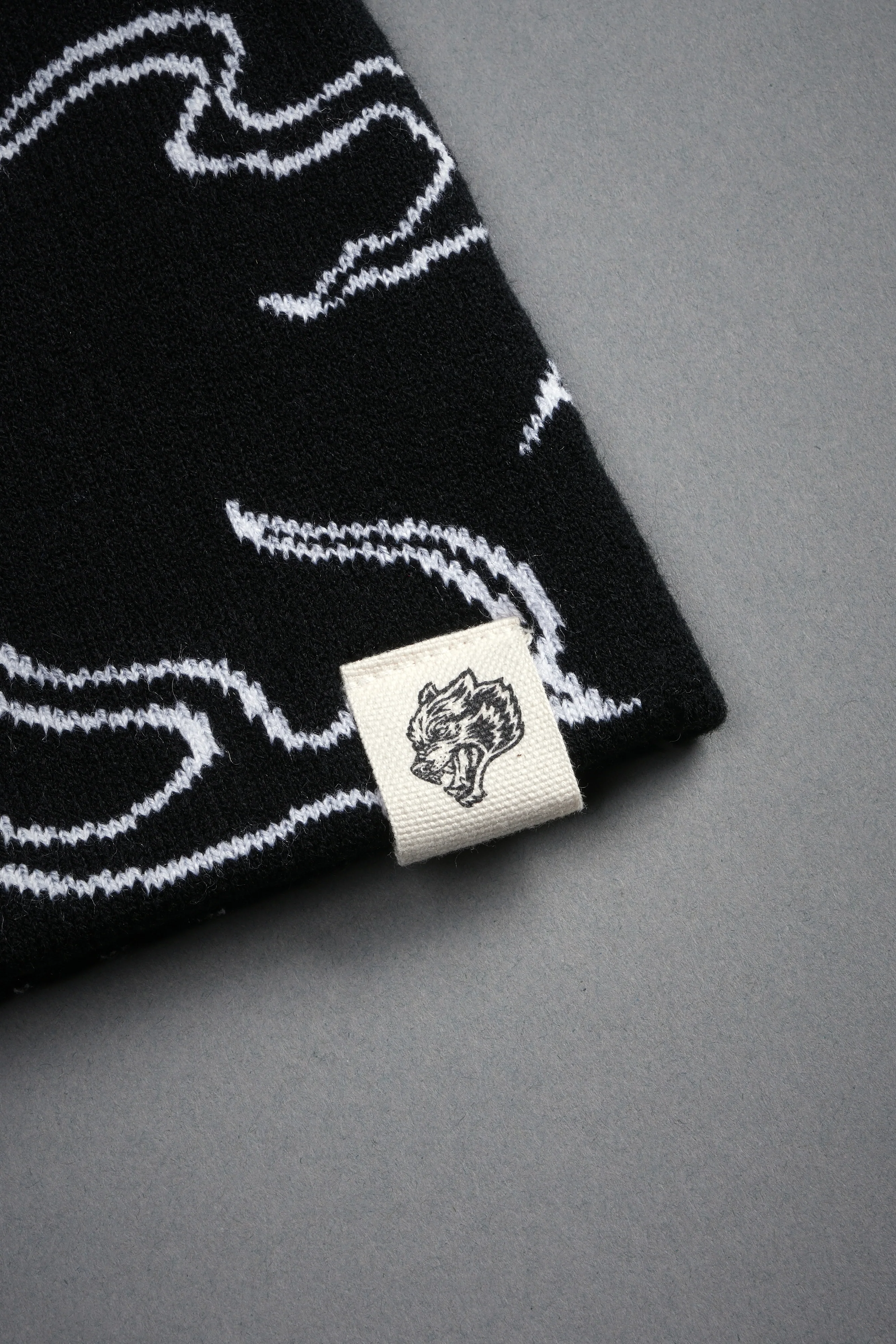 Our Fire Cap Beanie in Black/White - Image 6