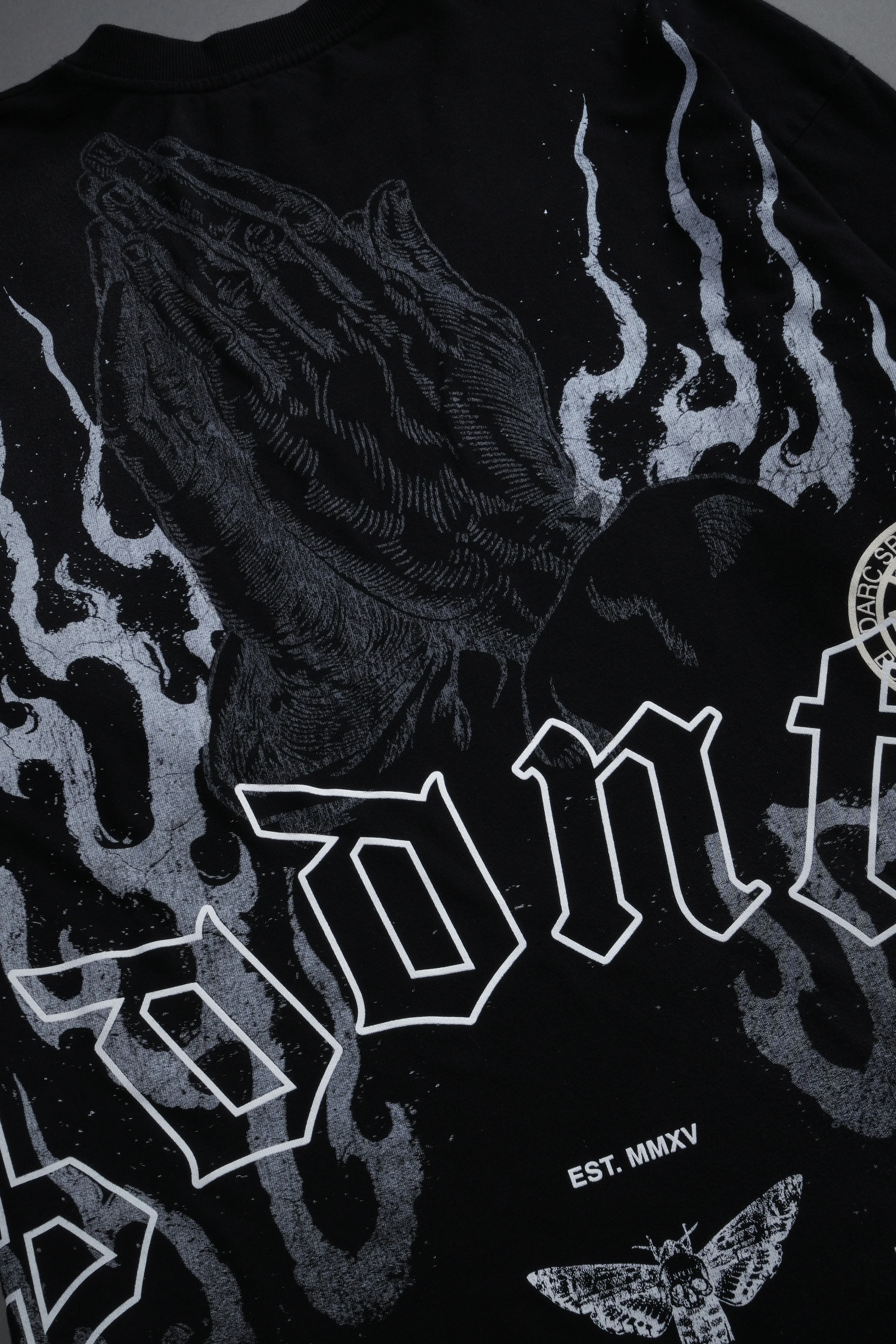 Our Sacrifice Premium Oversized Tee in Black Sun Fade - Image 11