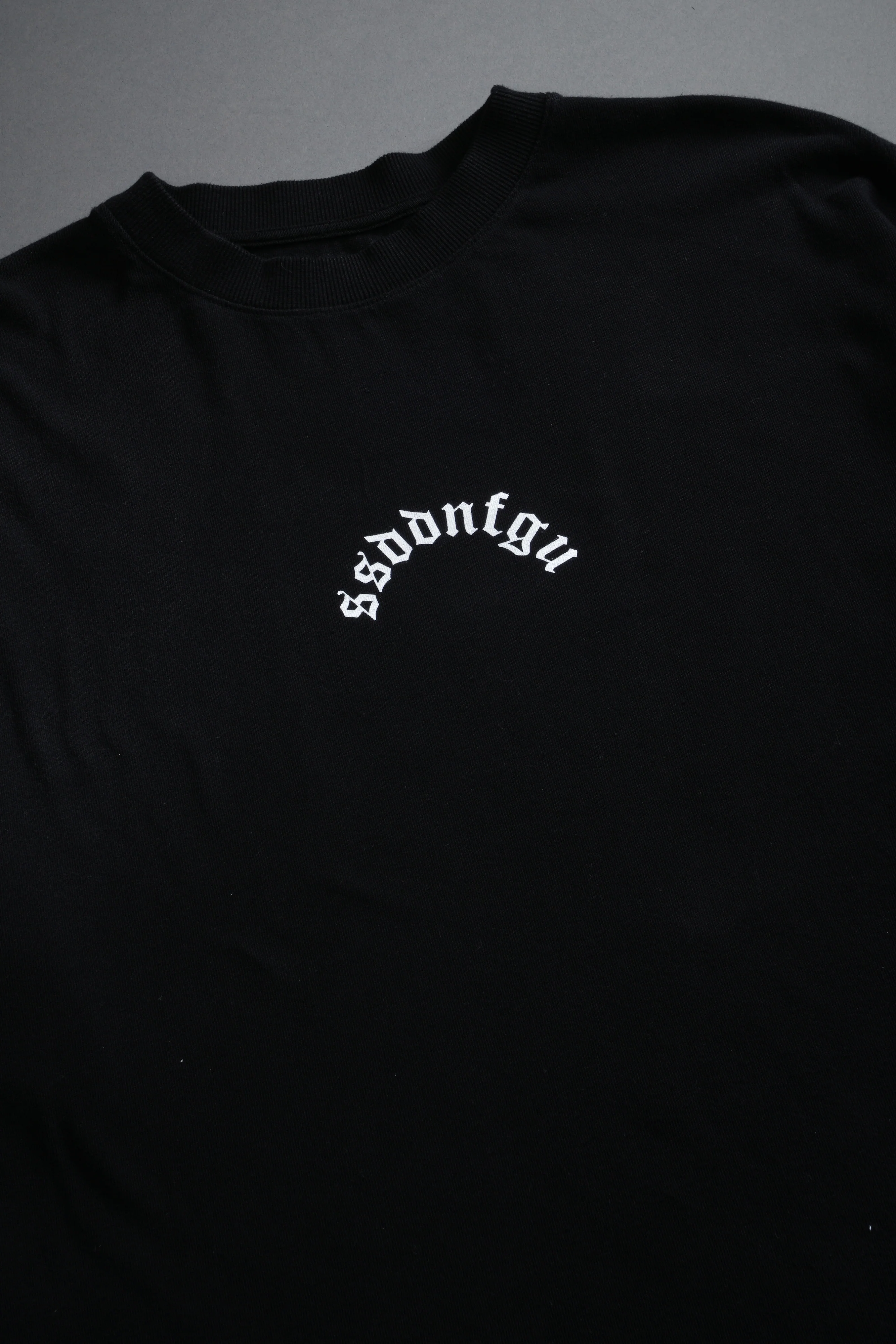 Our Sacrifice Premium Oversized Tee in Black Sun Fade - Image 9