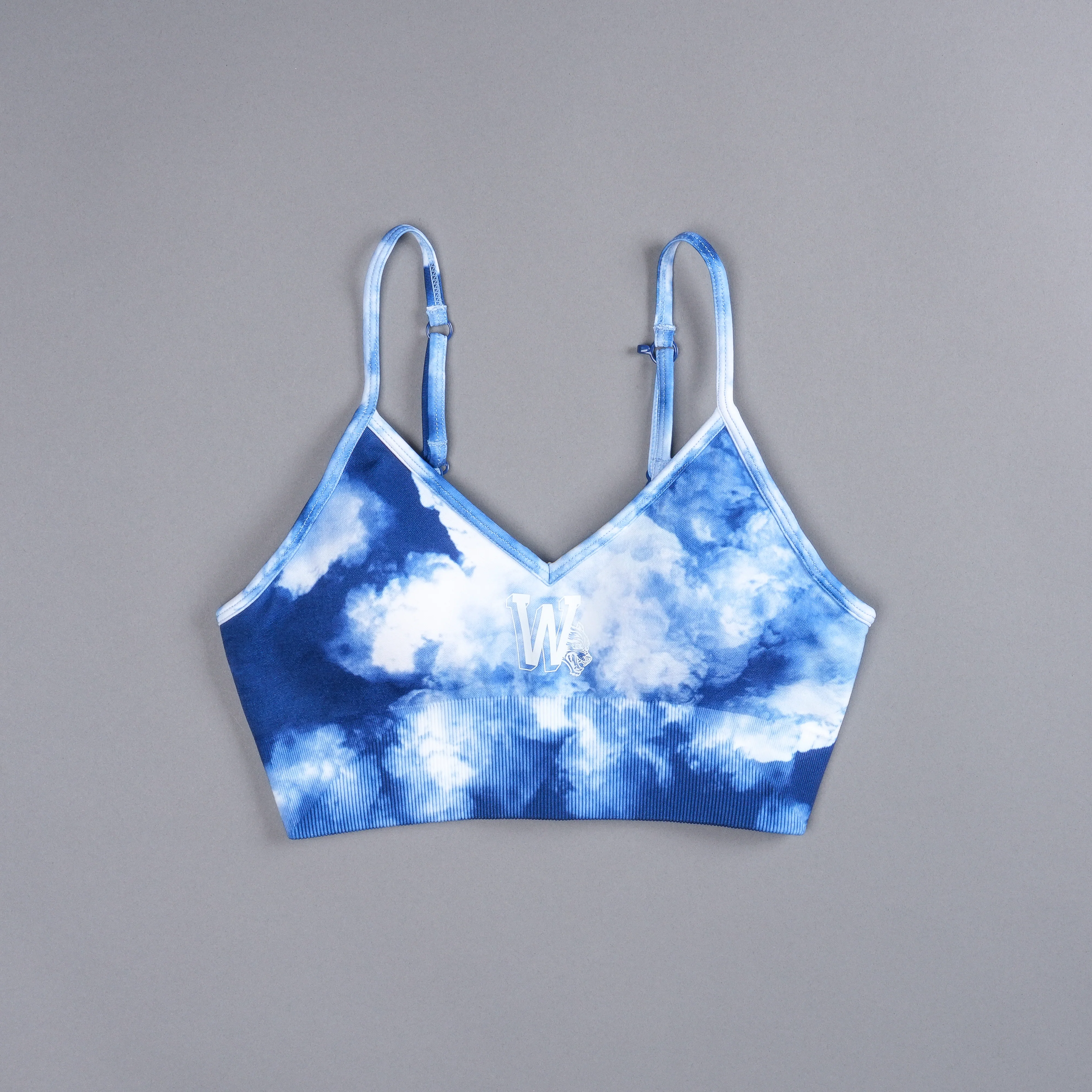 Our Stamp "Everson Seamless" Sports Bra in Blue Sky - Image 3