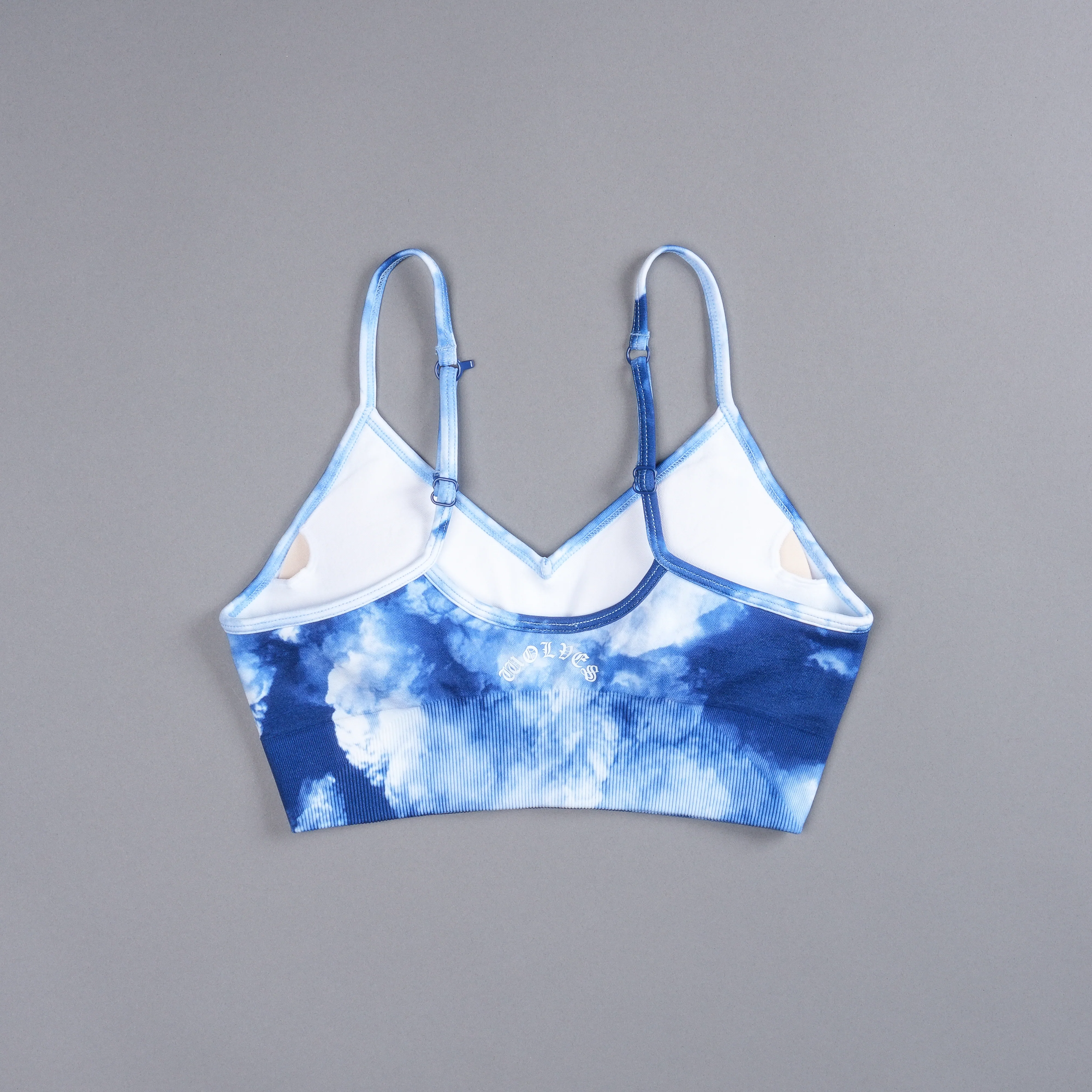 Our Stamp "Everson Seamless" Sports Bra in Blue Sky - Image 4