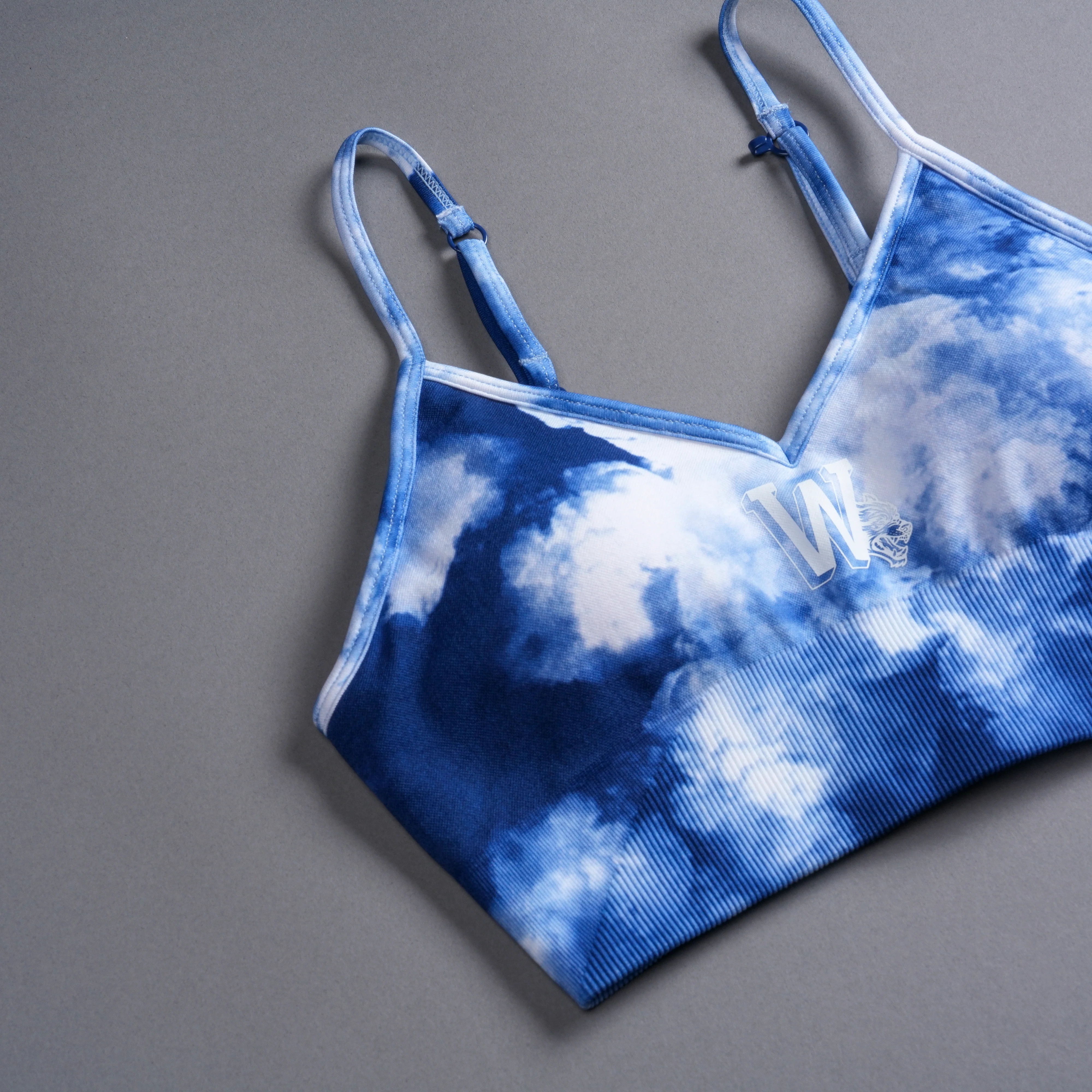 Our Stamp "Everson Seamless" Sports Bra in Blue Sky - Image 8