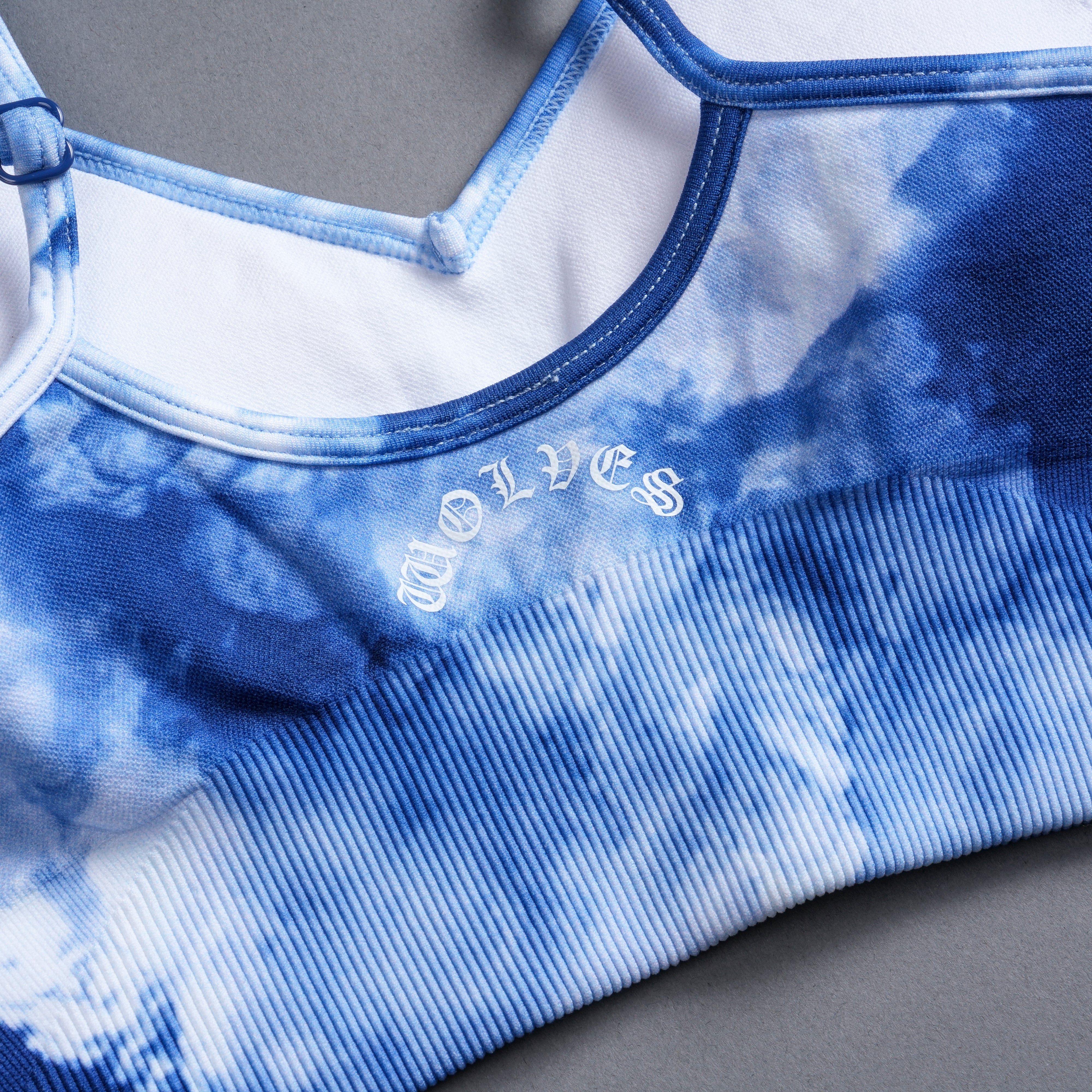 Our Stamp "Everson Seamless" Sports Bra in Blue Sky - Image 9