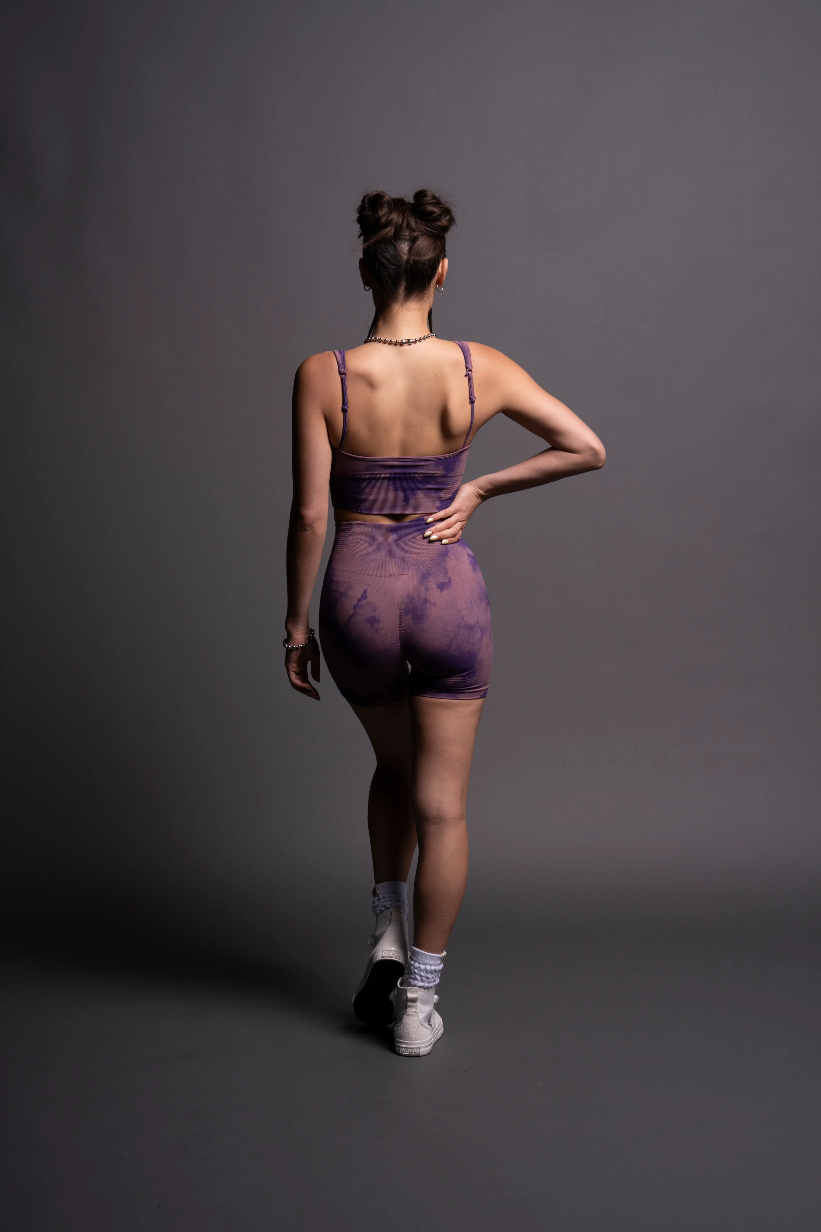 Our Stamp "Everson Seamless" Valencourt Bra in Purple Sky - Image 6