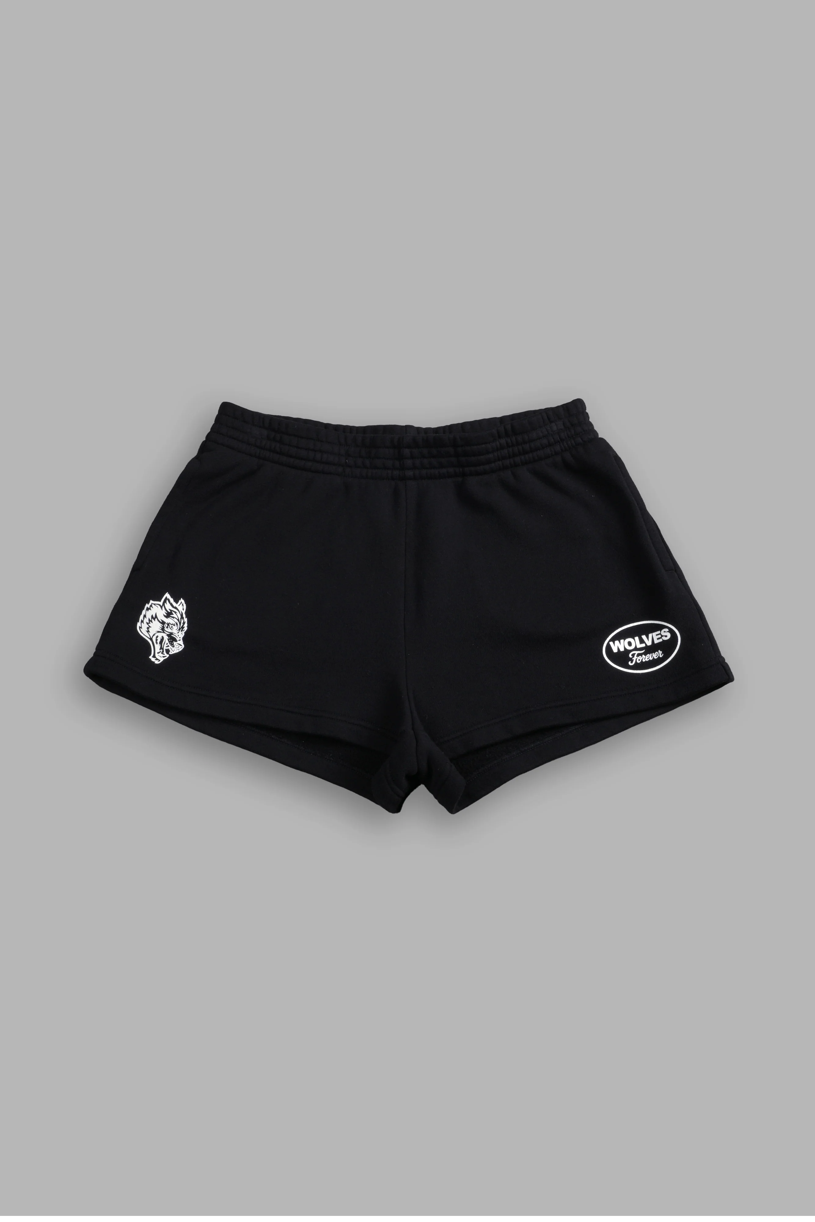 Our Time Ellie Sweat Shorts in Black - Image 3