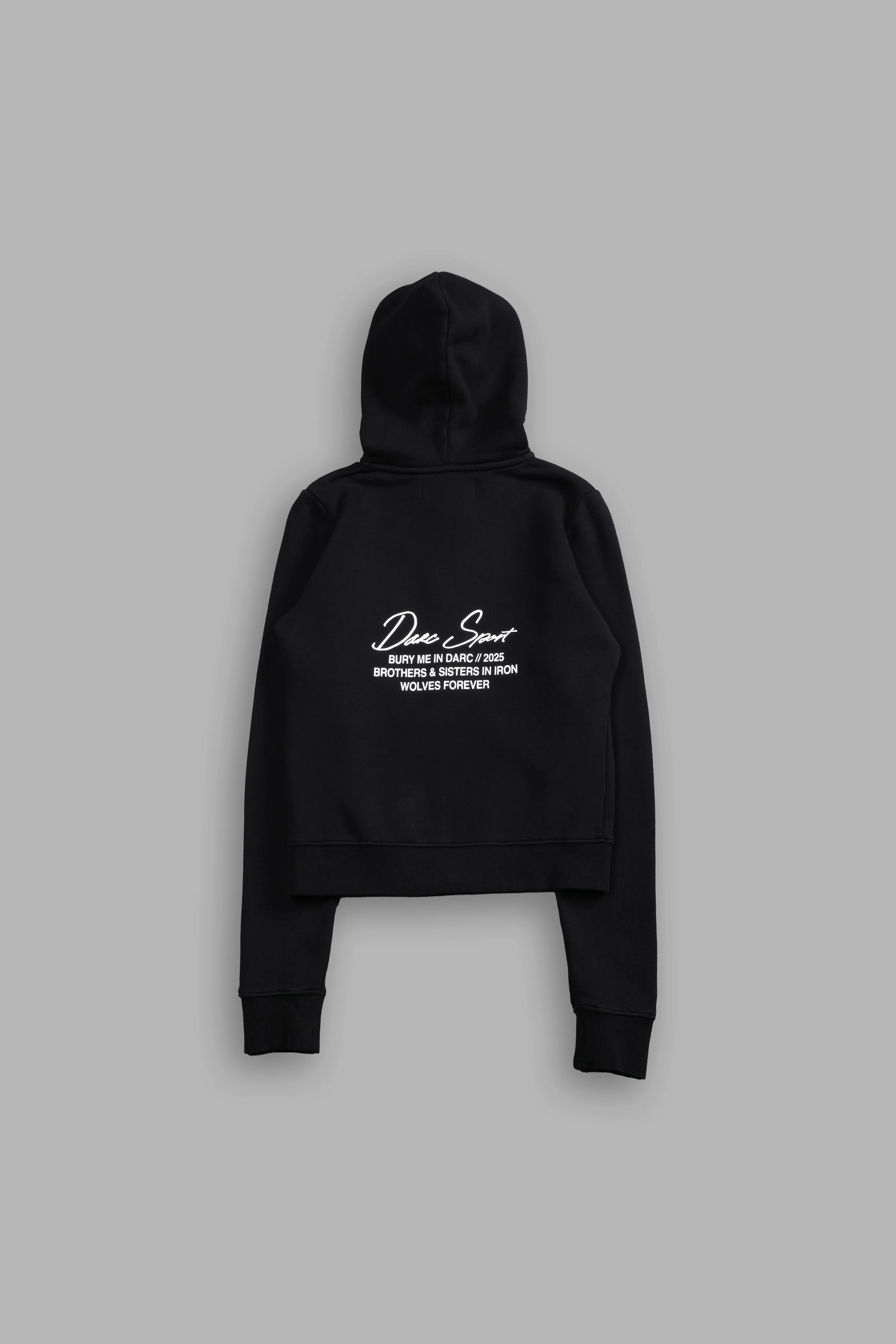 Our Time "Iris" Zip Up She Hoodie in Black - Image 4