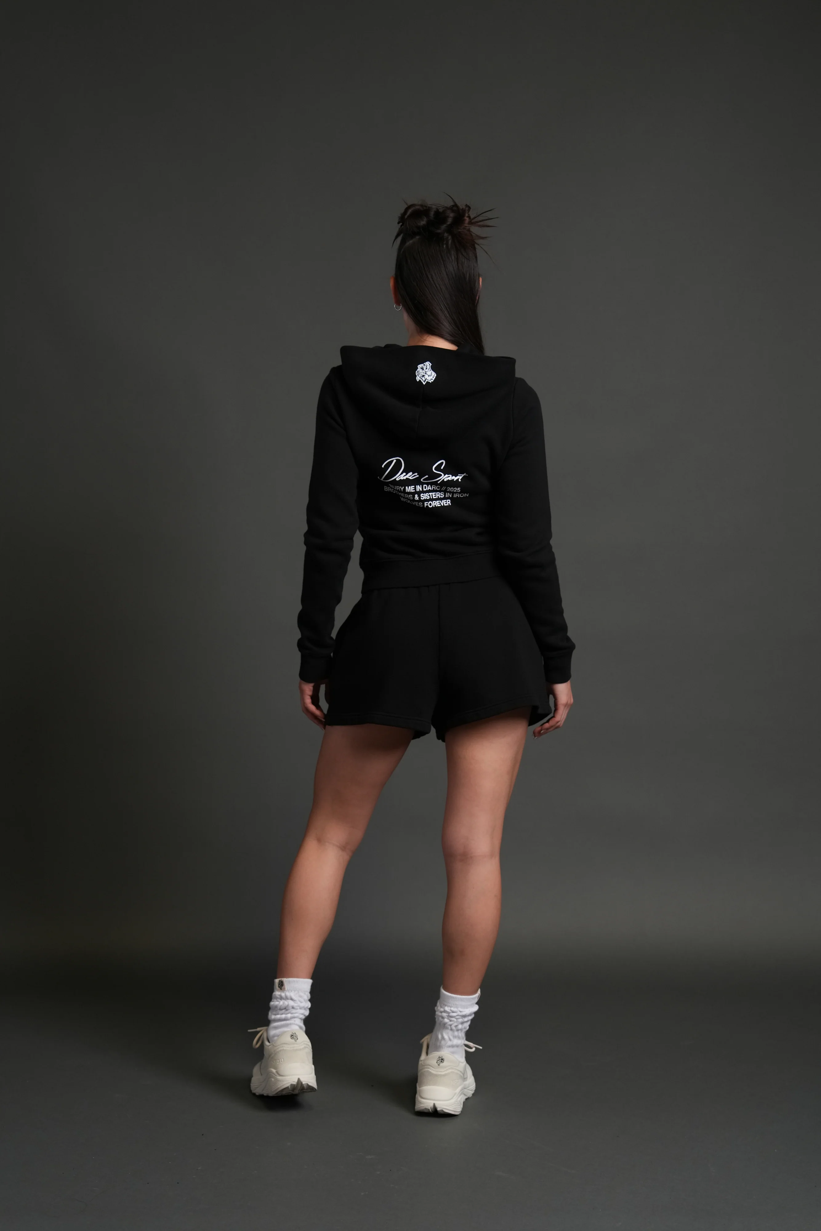 Our Time "Iris" Zip Up She Hoodie in Black - Image 7