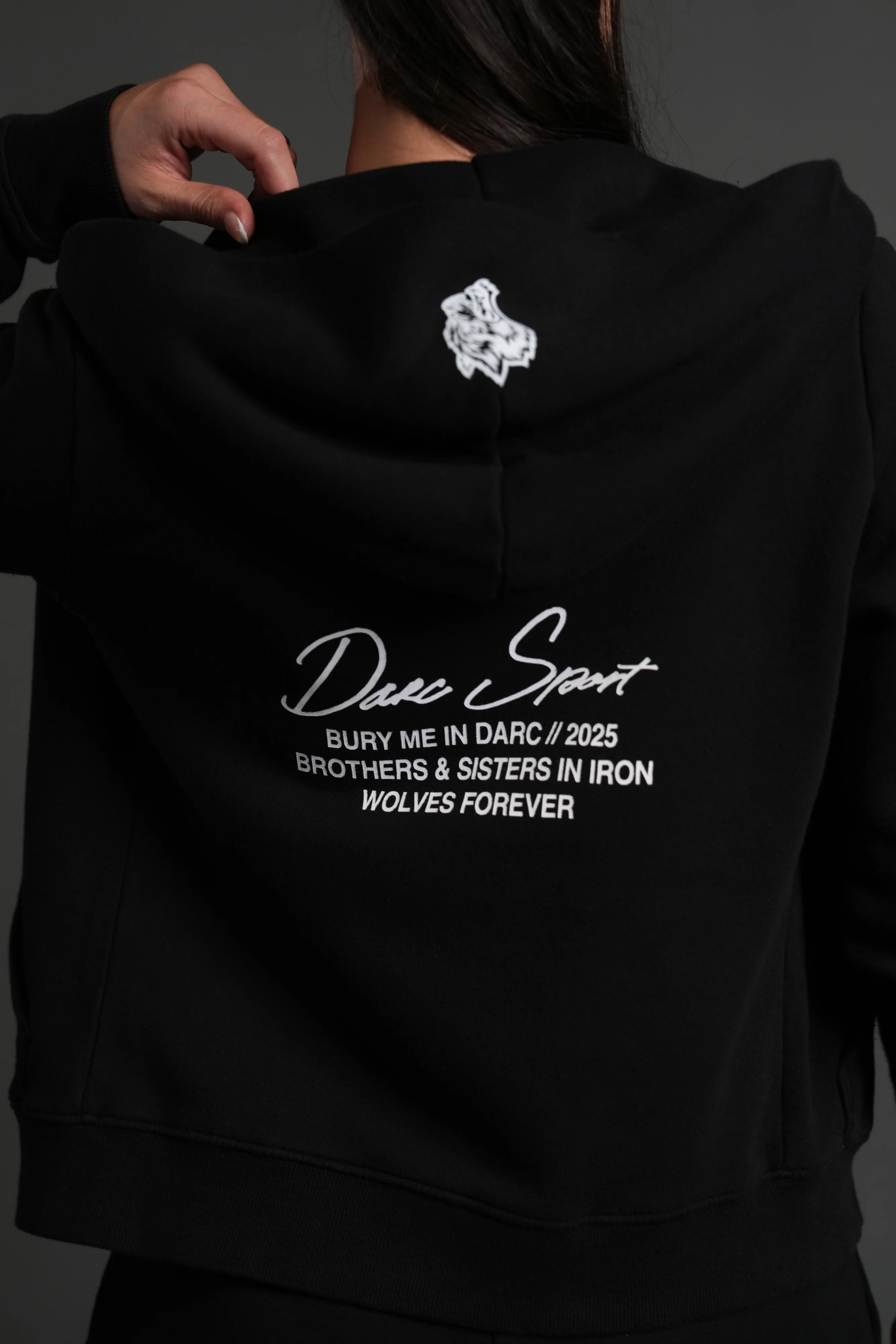 Our Time "Iris" Zip Up She Hoodie in Black - Image 9