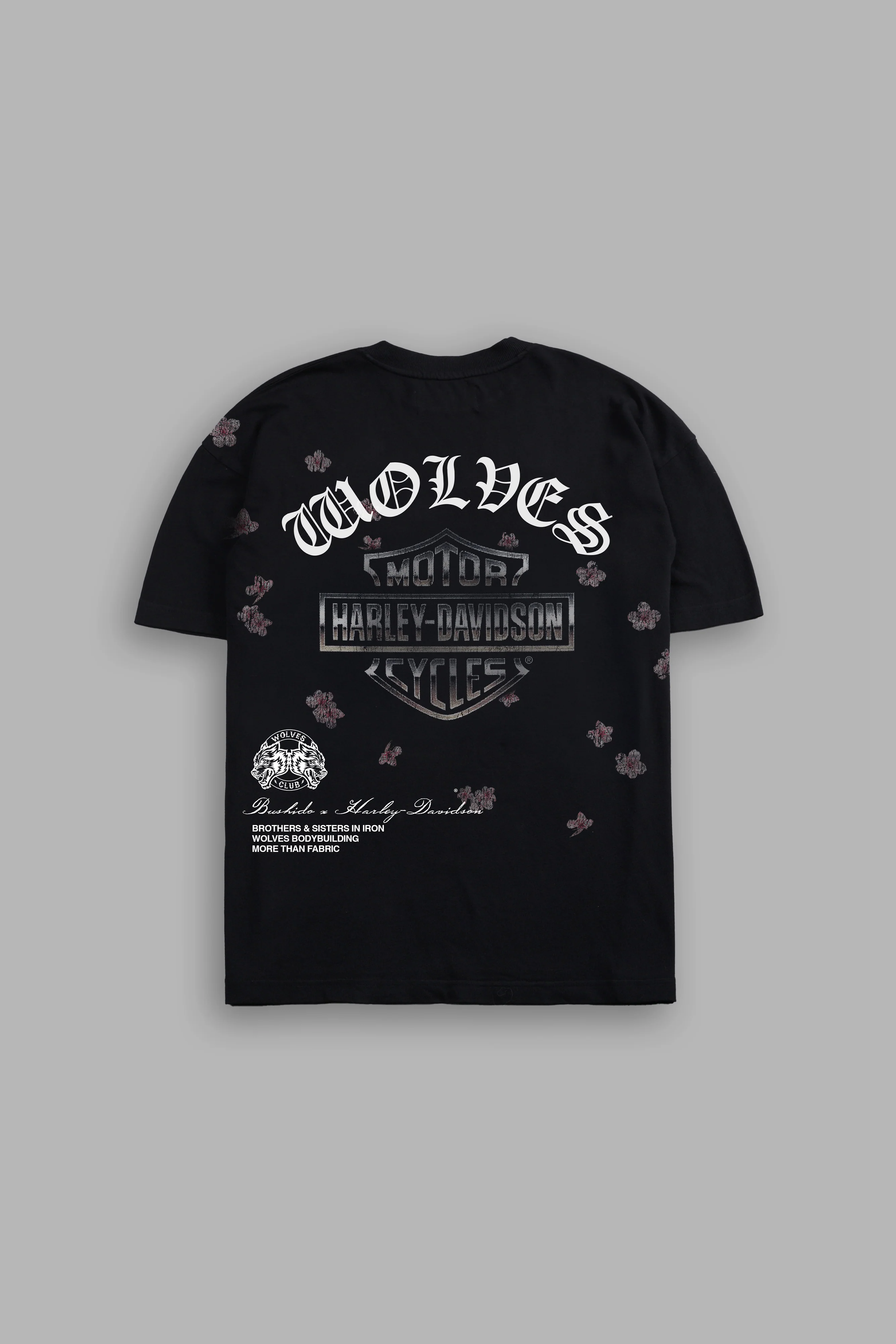 Petals In The Wind Premium Tee in Black