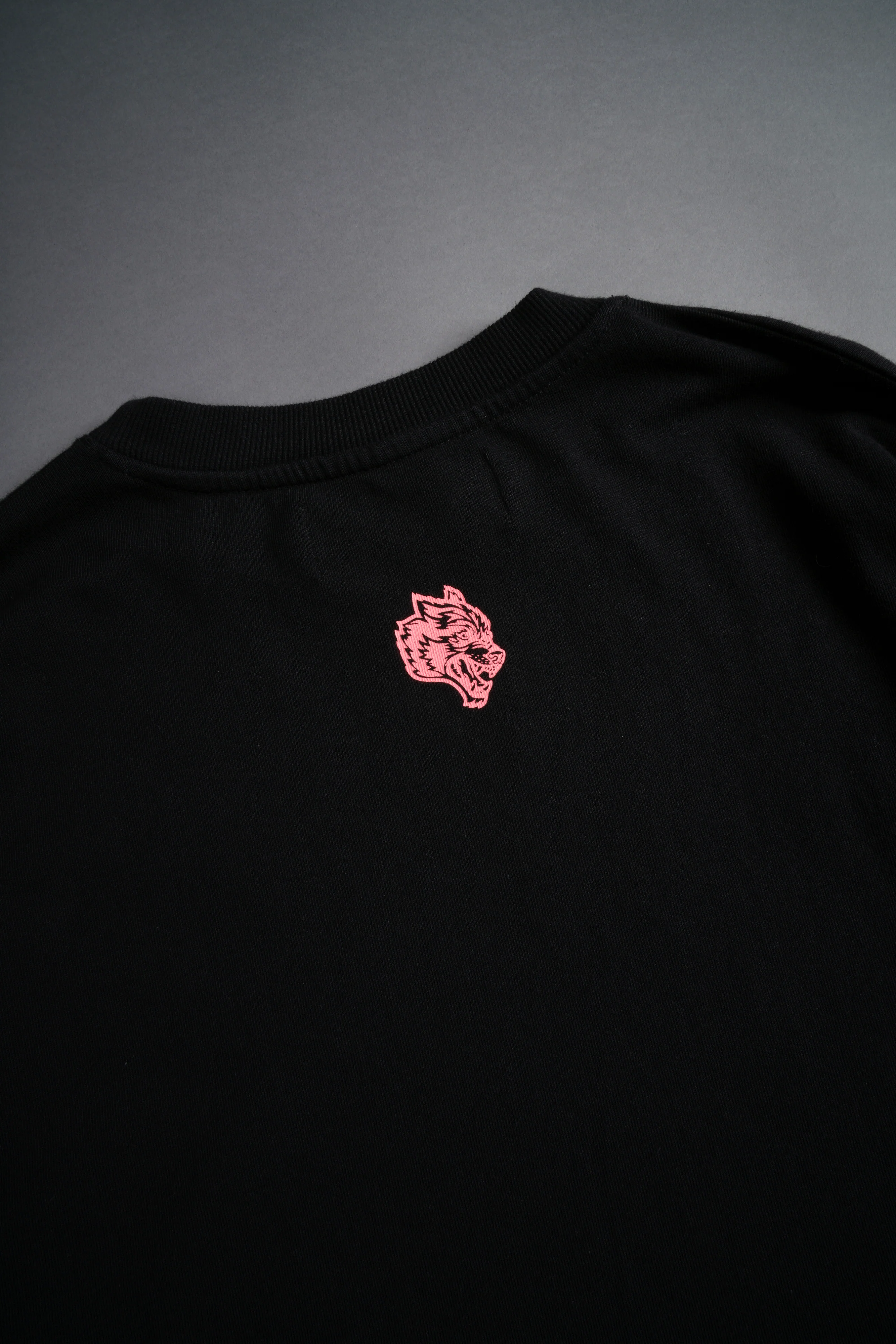 Powerhouse Of The Wolves V2"Premium" Oversized Tee in Black/Neon Pink - Image 9