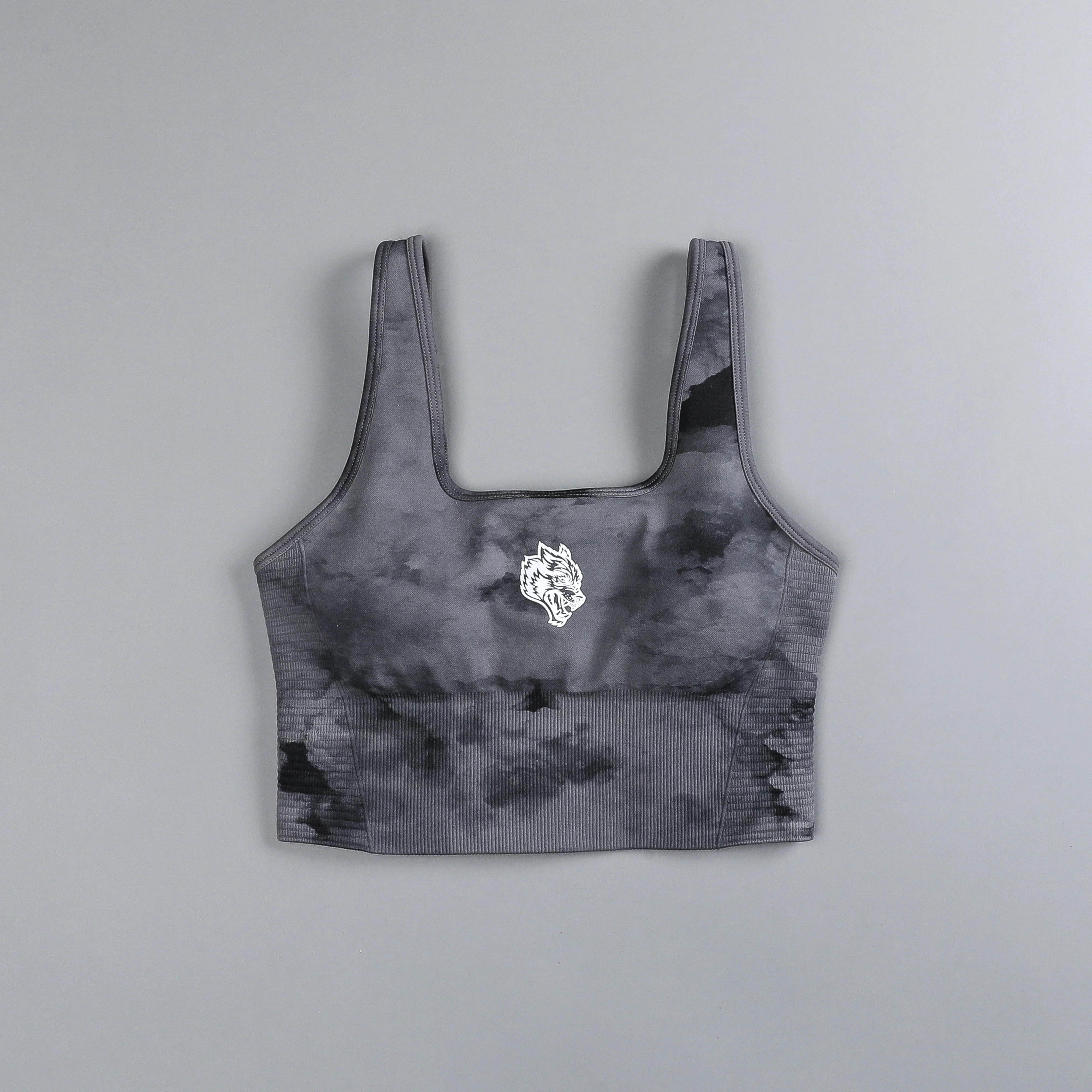 Pyramid V2 "Everson Seamless" Valencourt Bra in Black Ghost Clouds - Image 3