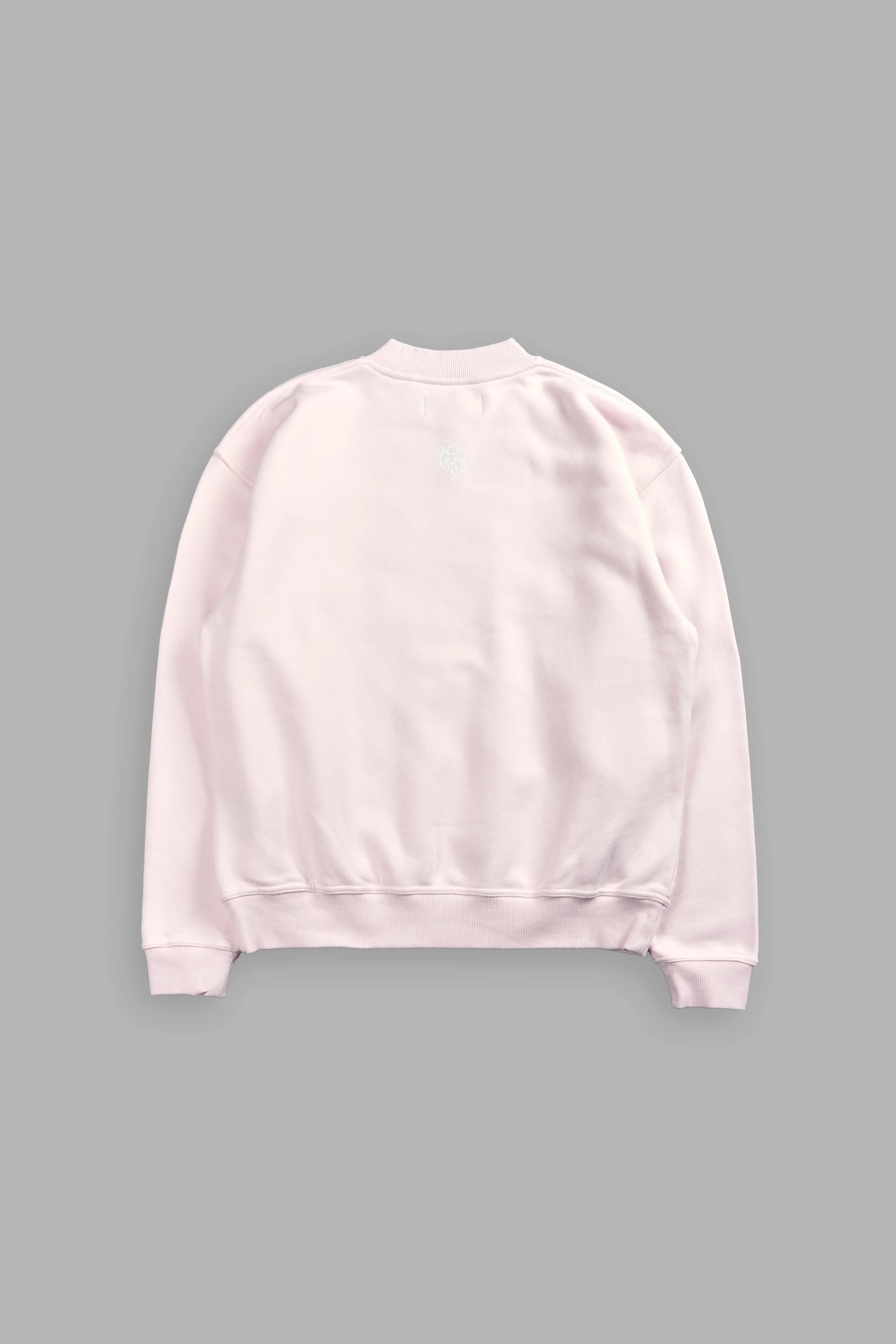 Pyramid Wolves Applique London Crewneck in Blush Pink - Image 8