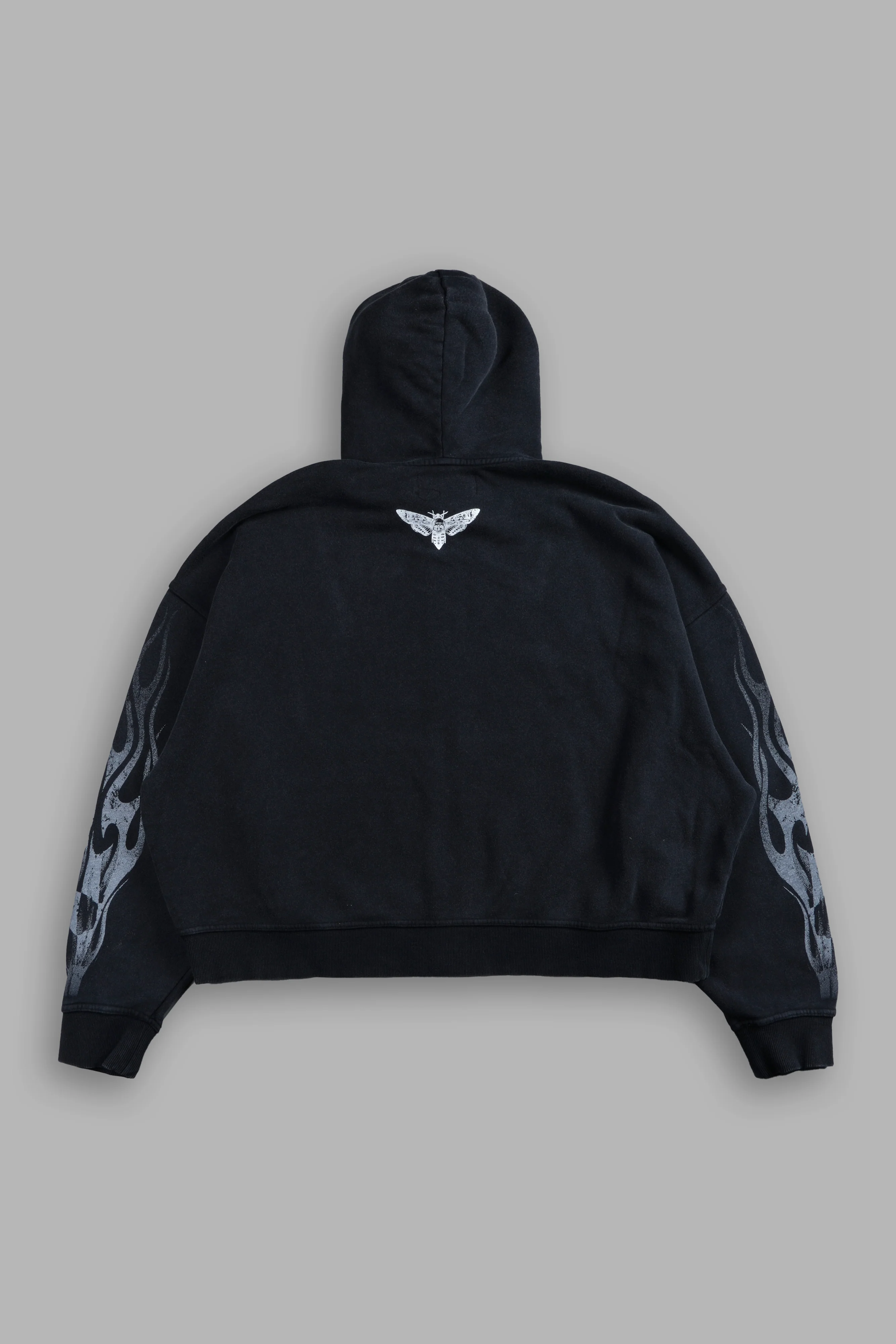 Race Inferno Vex Double Zip Hoodie in Black - Image 3