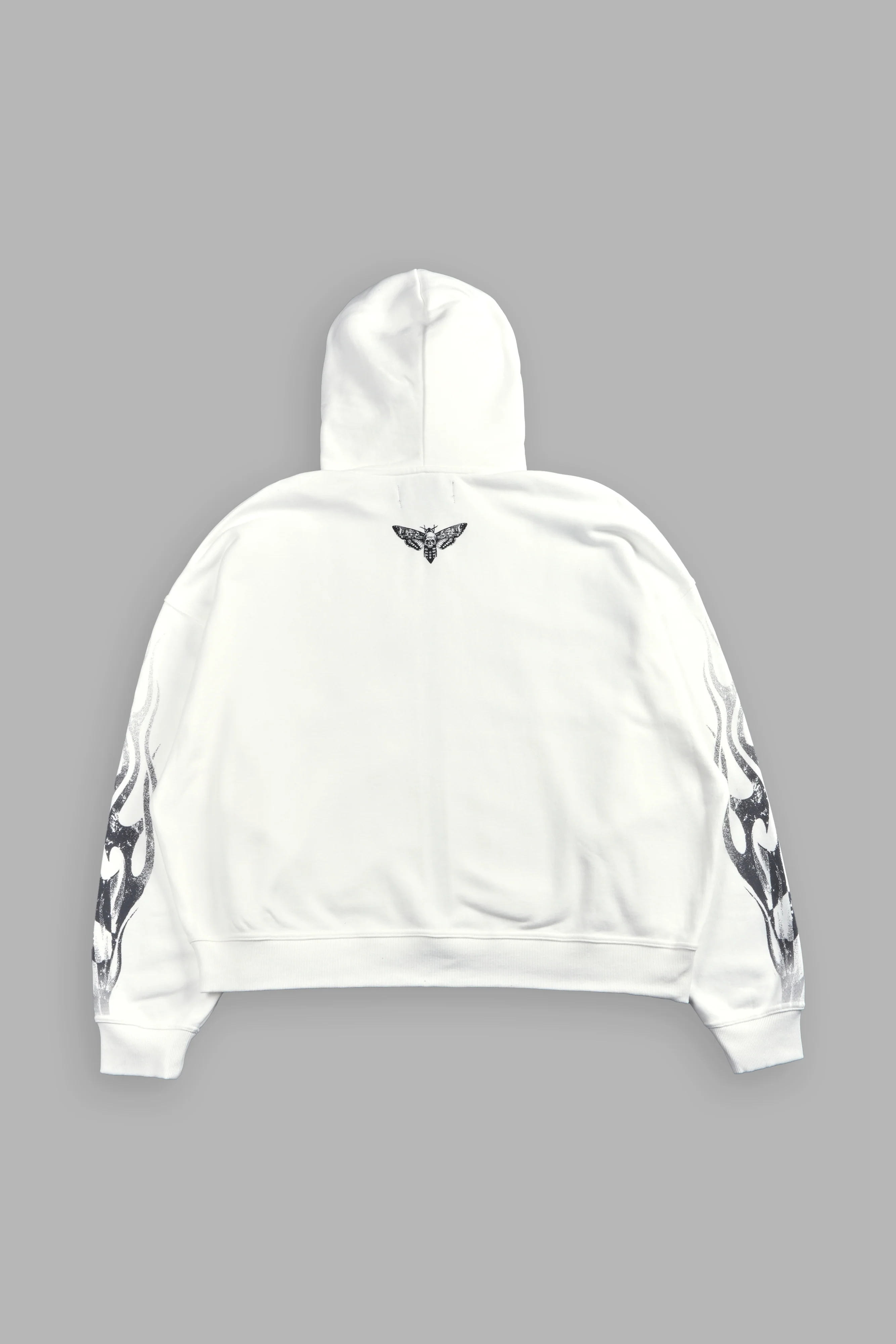 Race Inferno Vex Double Zip Hoodie in Cream - Image 3